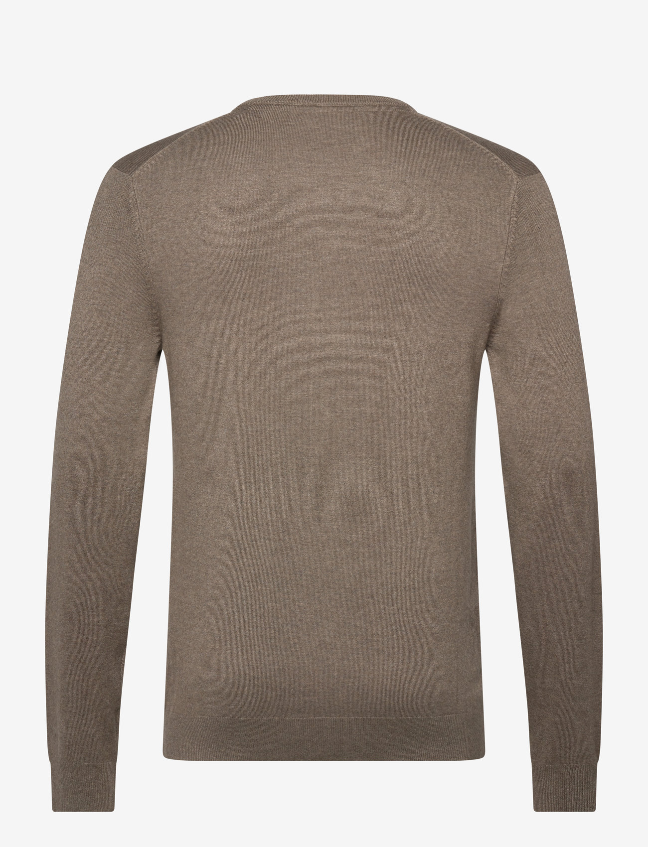Lindbergh - Eco Vero V-neck jumper - truien met v-hals - dk sand mel - 1