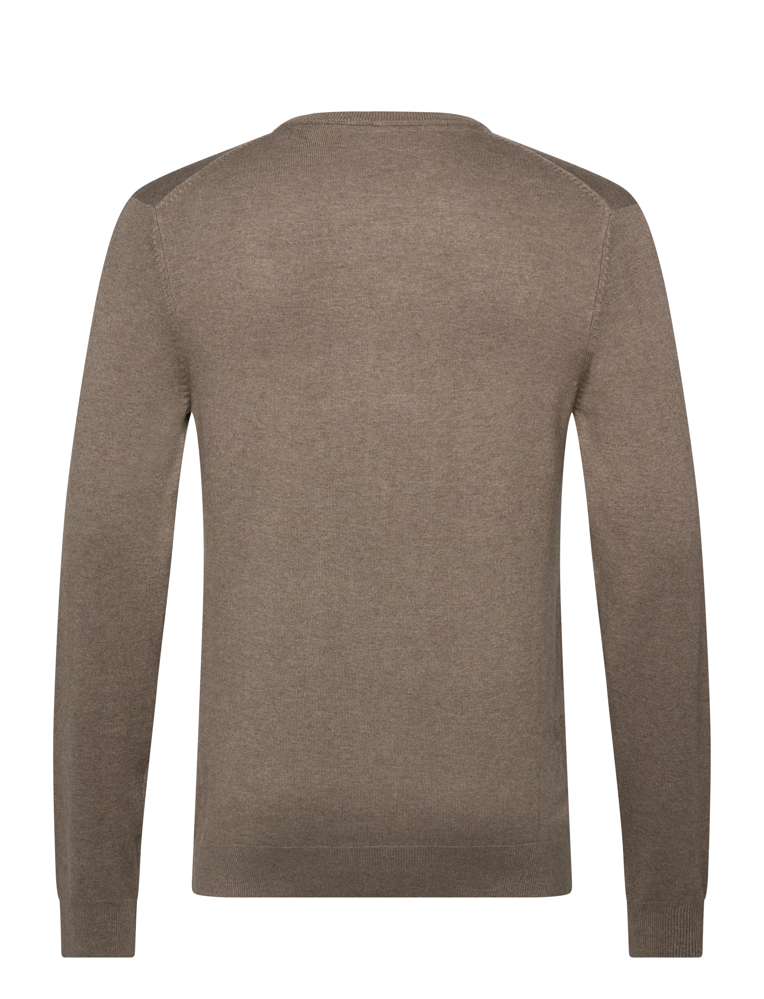Lindbergh - Eco Vero V-neck jumper - v-hals - dk sand mel - 1
