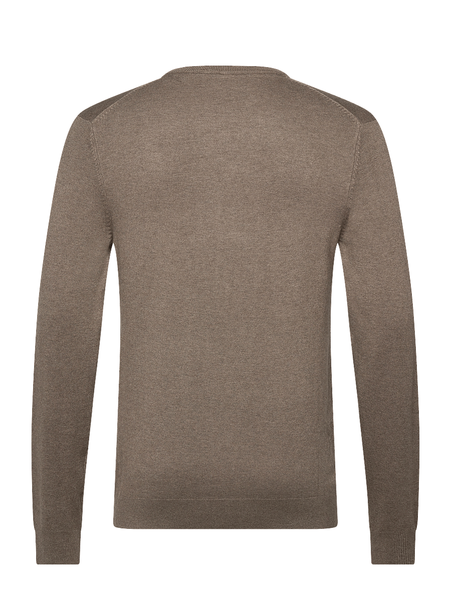 Lindbergh - Eco Vero V-neck jumper - v-hals - dk sand mel - 1