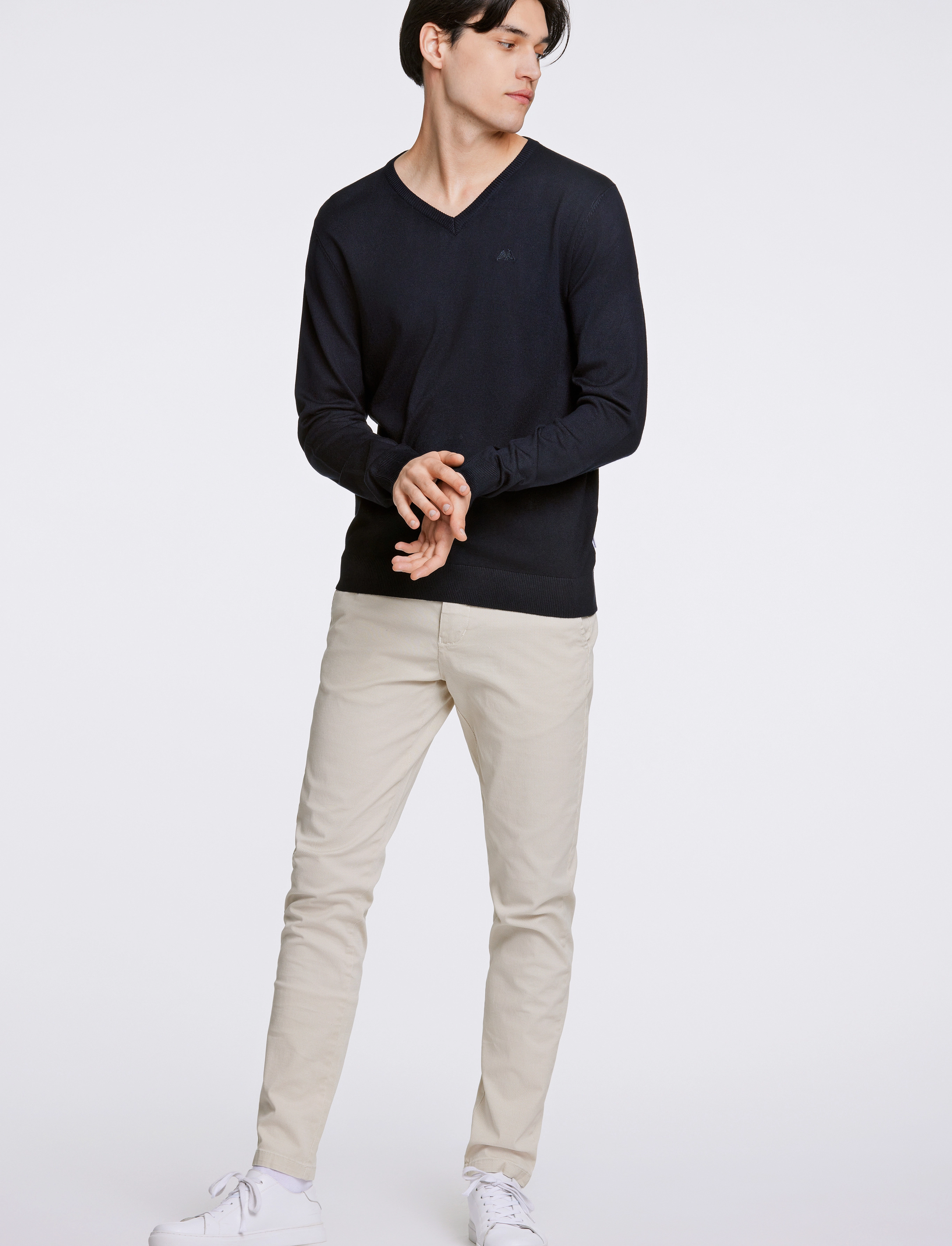 Lindbergh - Eco Vero V-neck jumper - v-ausschnitt - navy - 4