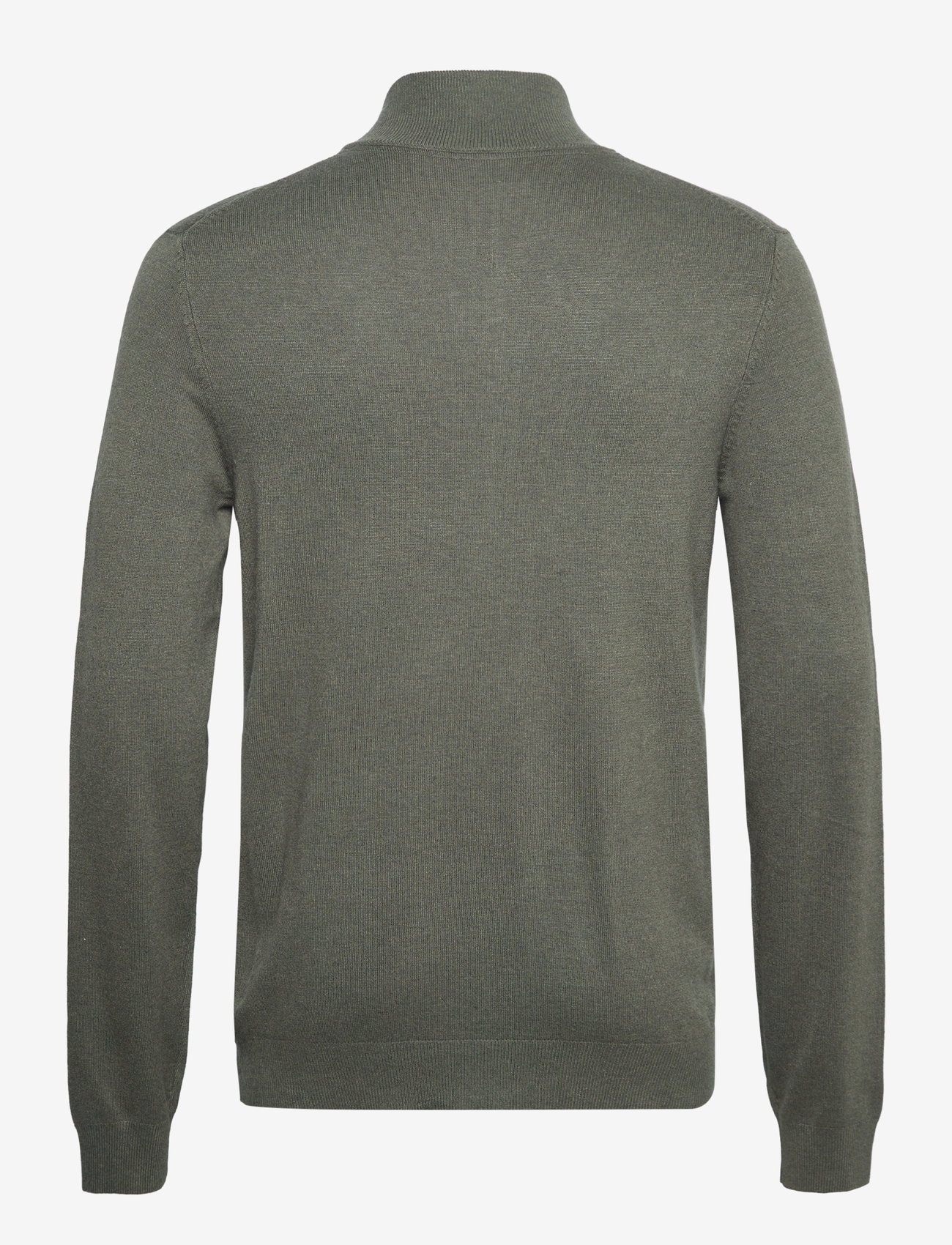 Lindbergh - Ecovero L/S zip cardigan - full zip tröjor - army mel - 2