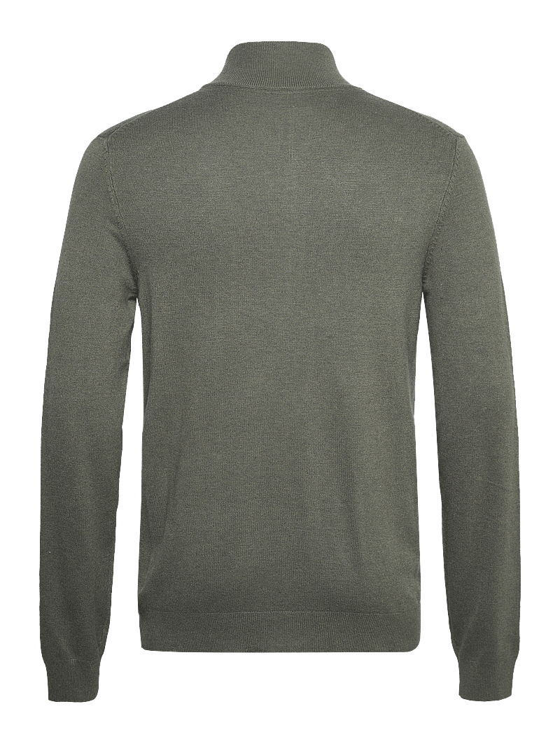 Lindbergh - Ecovero L/S zip cardigan - pullover mit durchgehendem reißverschluss - army mel - 2