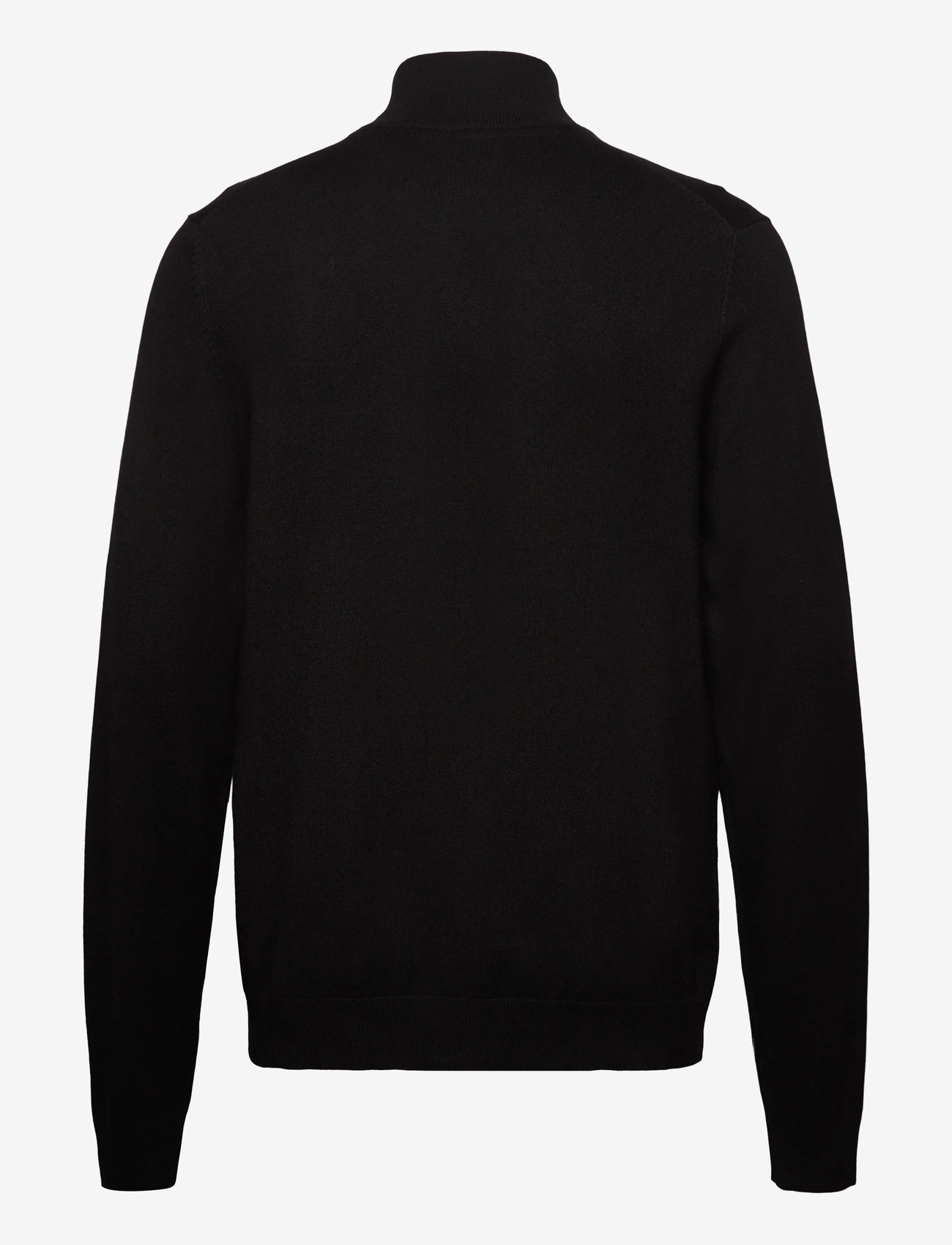 Lindbergh - Ecovero L/S zip cardigan - full zip tröjor - black - 2