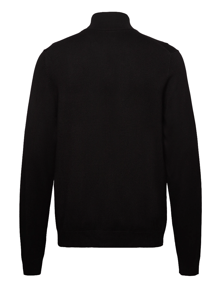 Lindbergh - Ecovero L/S zip cardigan - pullover mit durchgehendem reißverschluss - black - 2