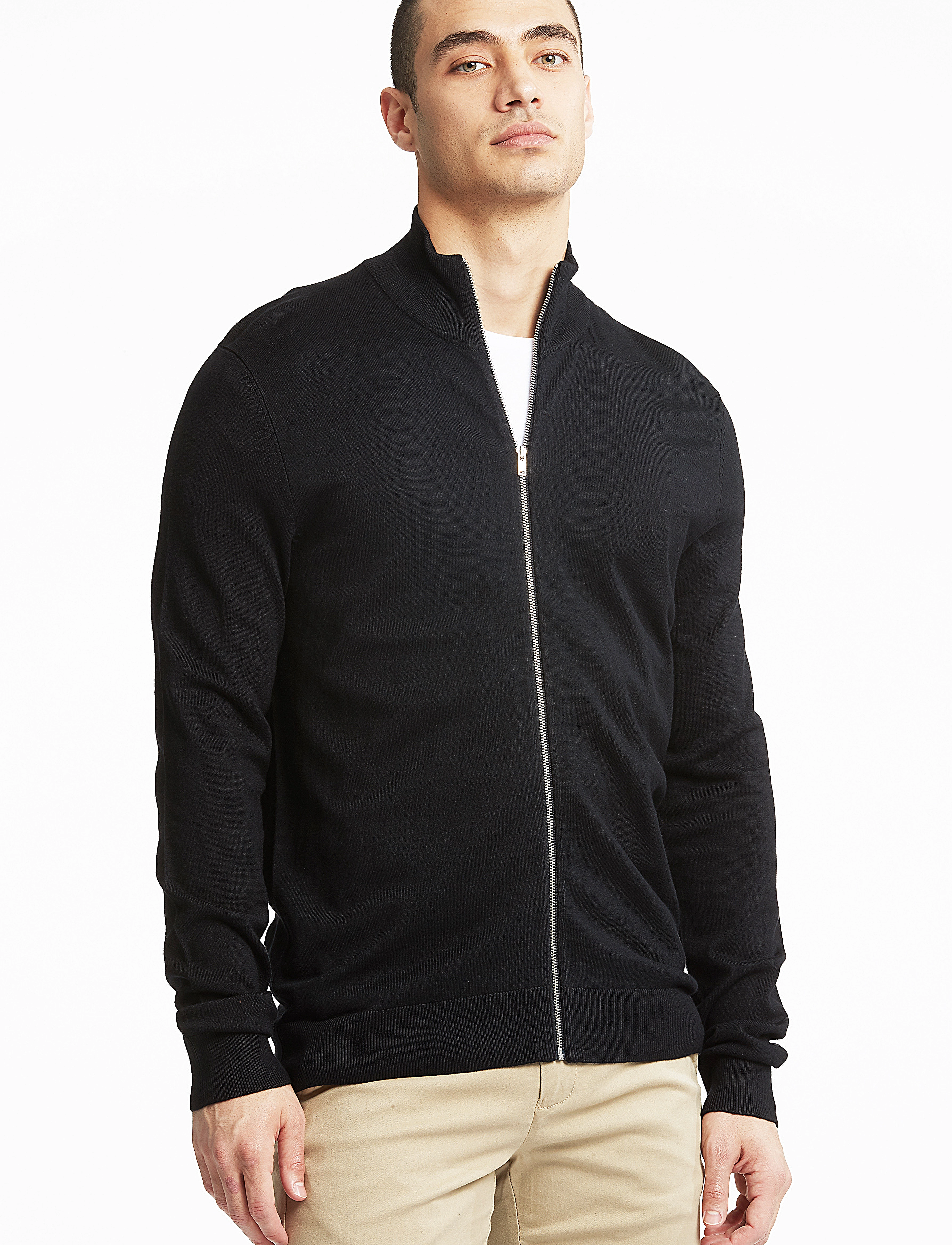 Ecovero L/S Zip Cardigan