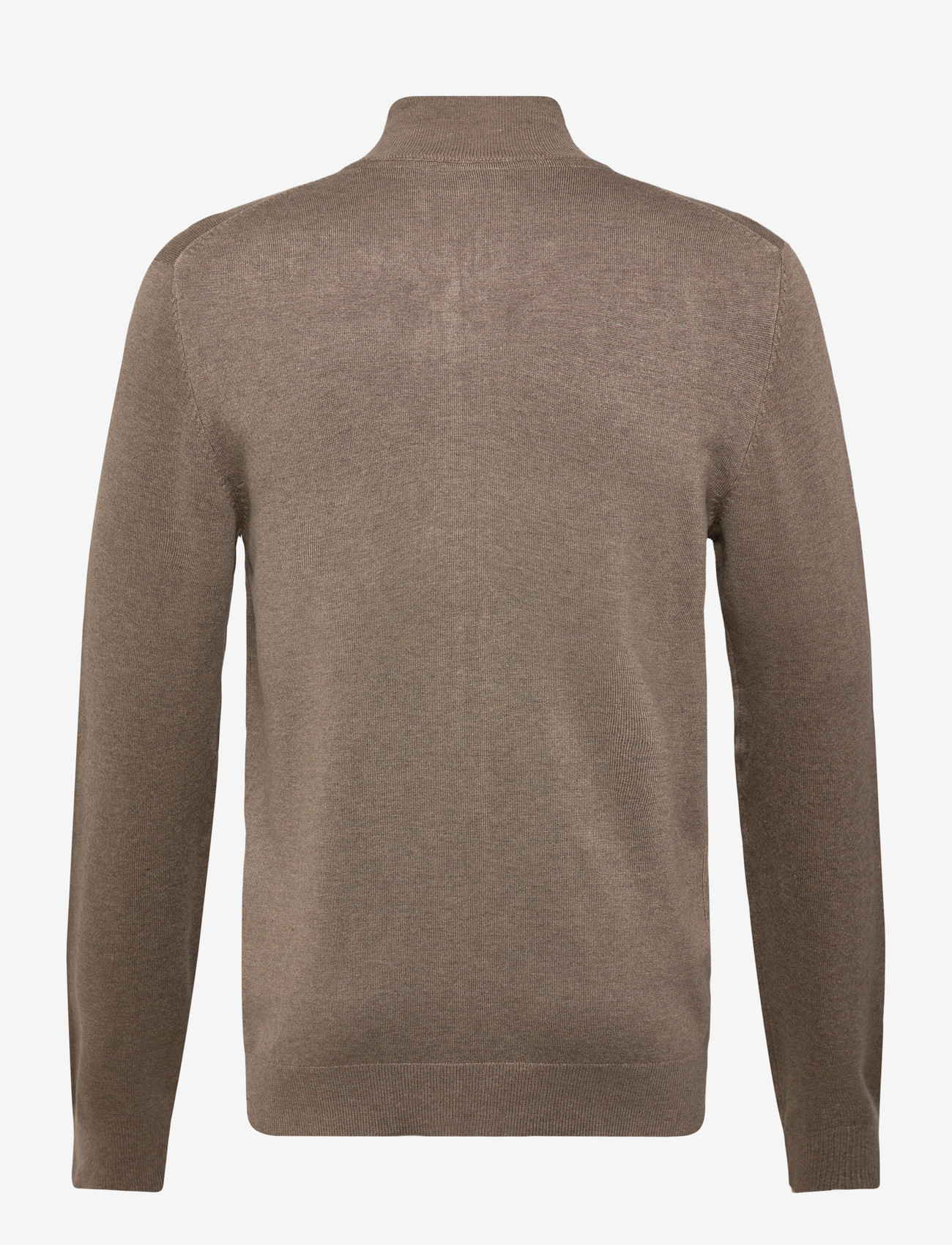 Lindbergh - Ecovero L/S zip cardigan - lukuga džemprid - dk sand mel - 2