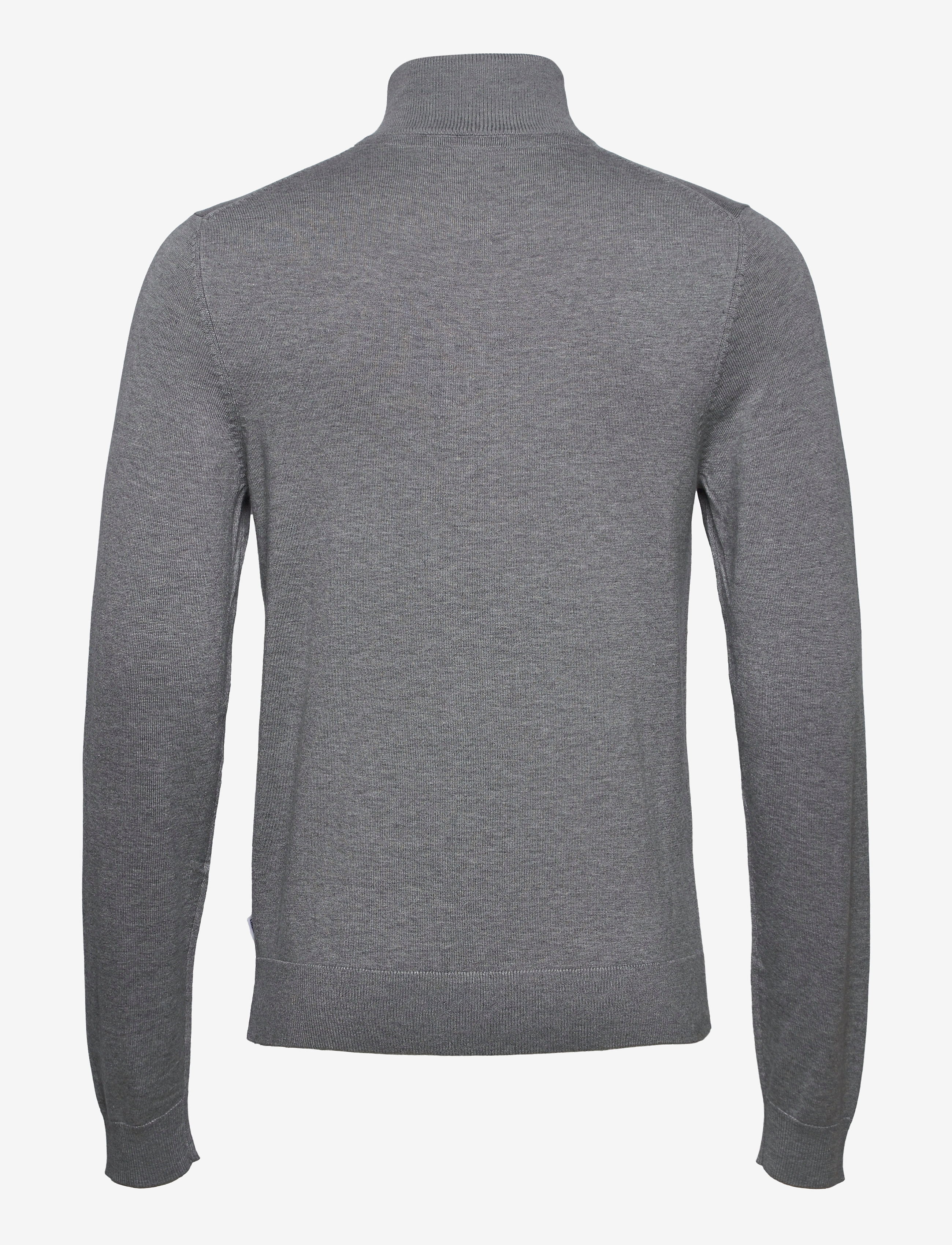 Lindbergh - Ecovero L/S zip cardigan - fødselsdagsgaver - grey mel - 2