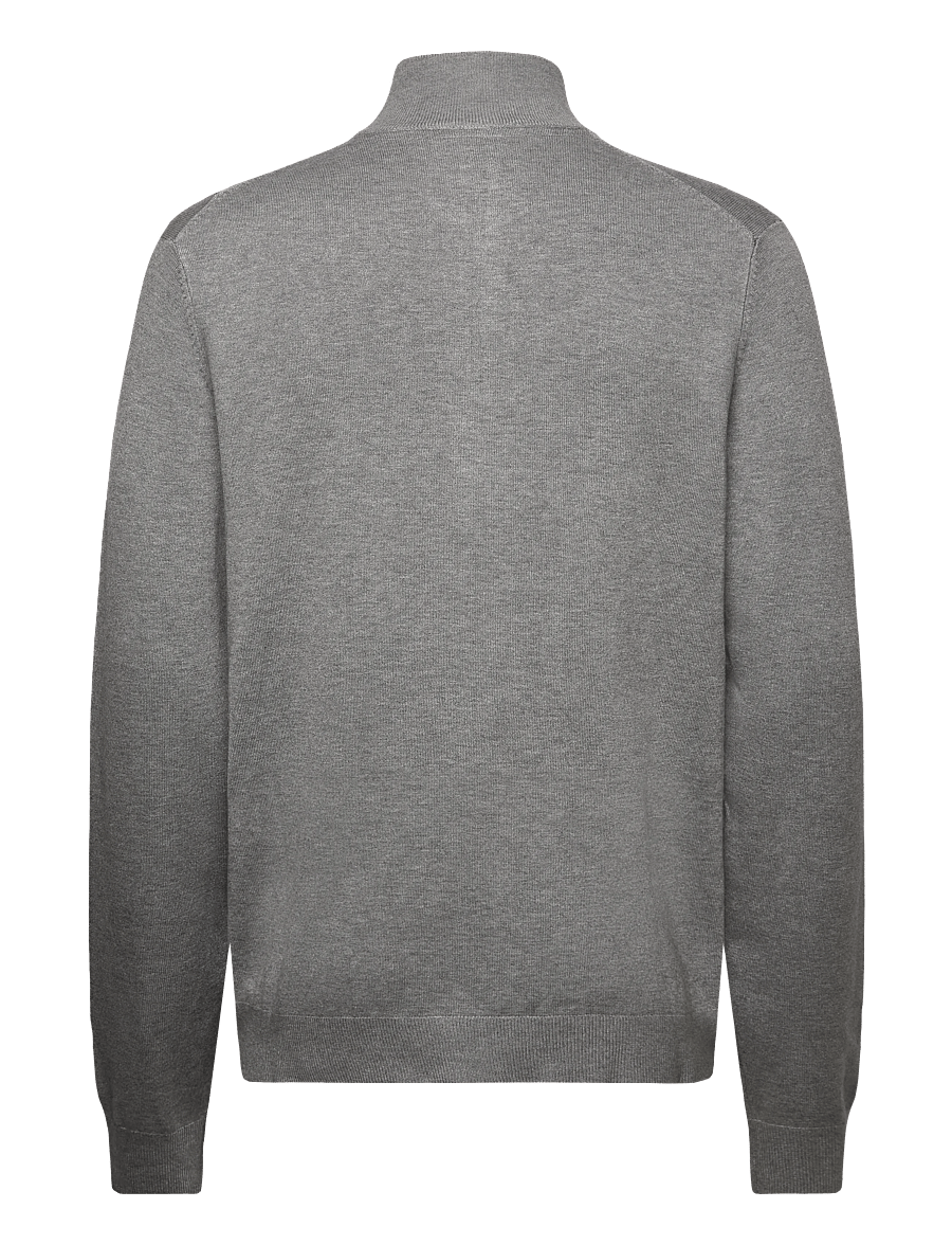 Lindbergh - Ecovero L/S zip cardigan - pulls zippés - grey stone mix - 1