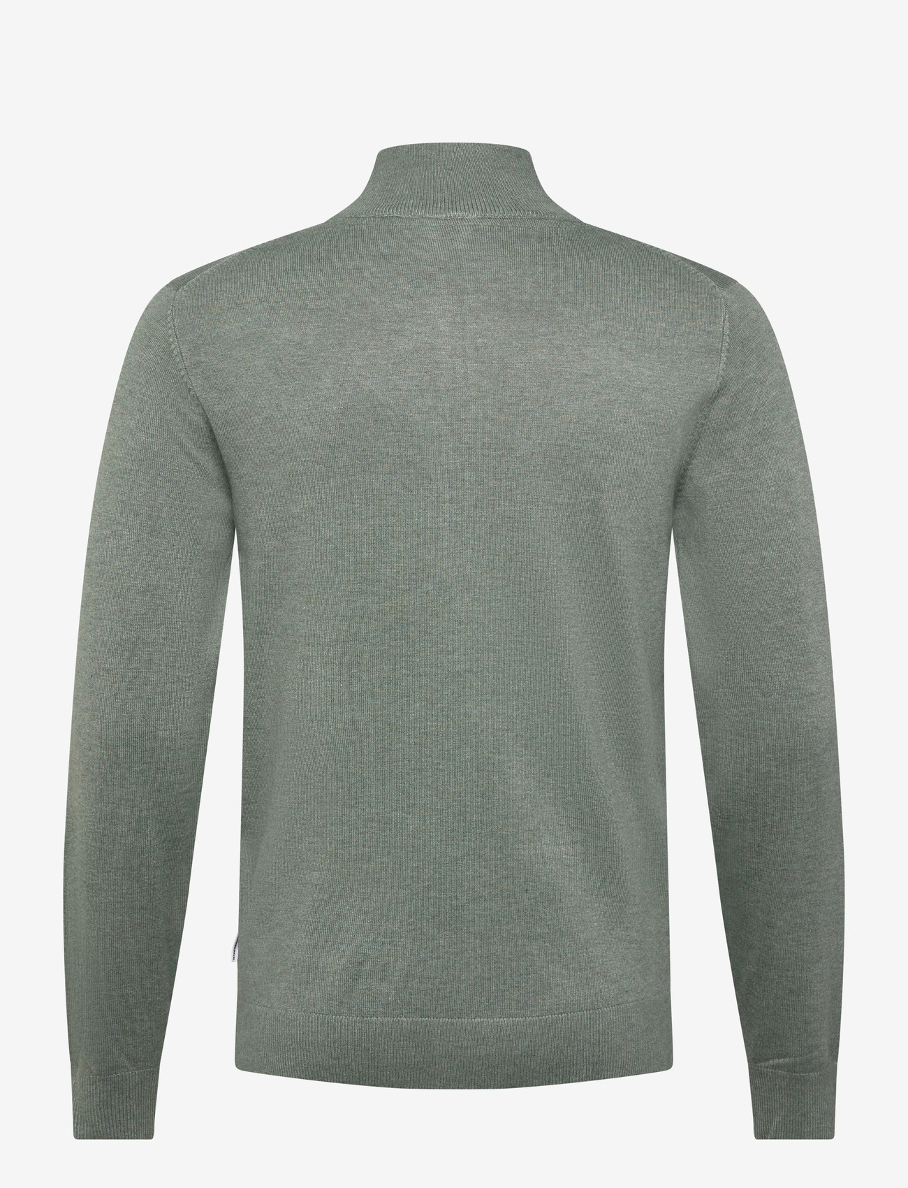 Lindbergh - Ecovero L/S zip cardigan - fullzip strik - jade green mel - 2