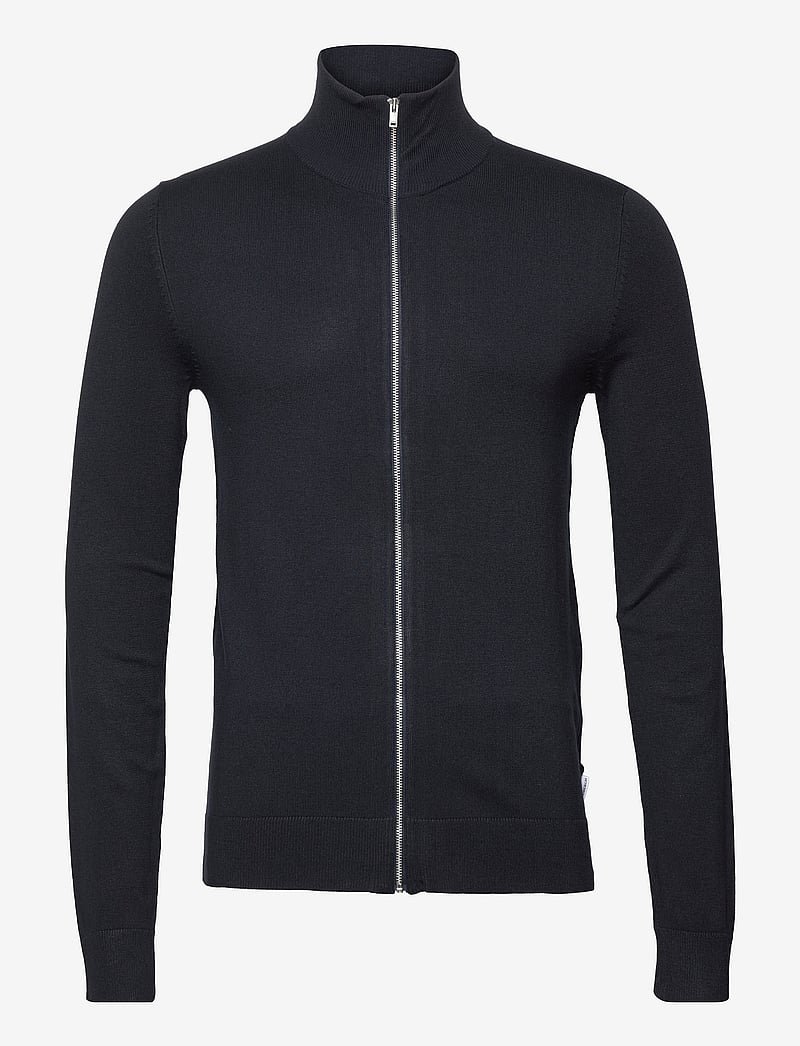 Lindbergh - Ecovero L/S zip cardigan - pullover mit durchgehendem reißverschluss - navy - 1
