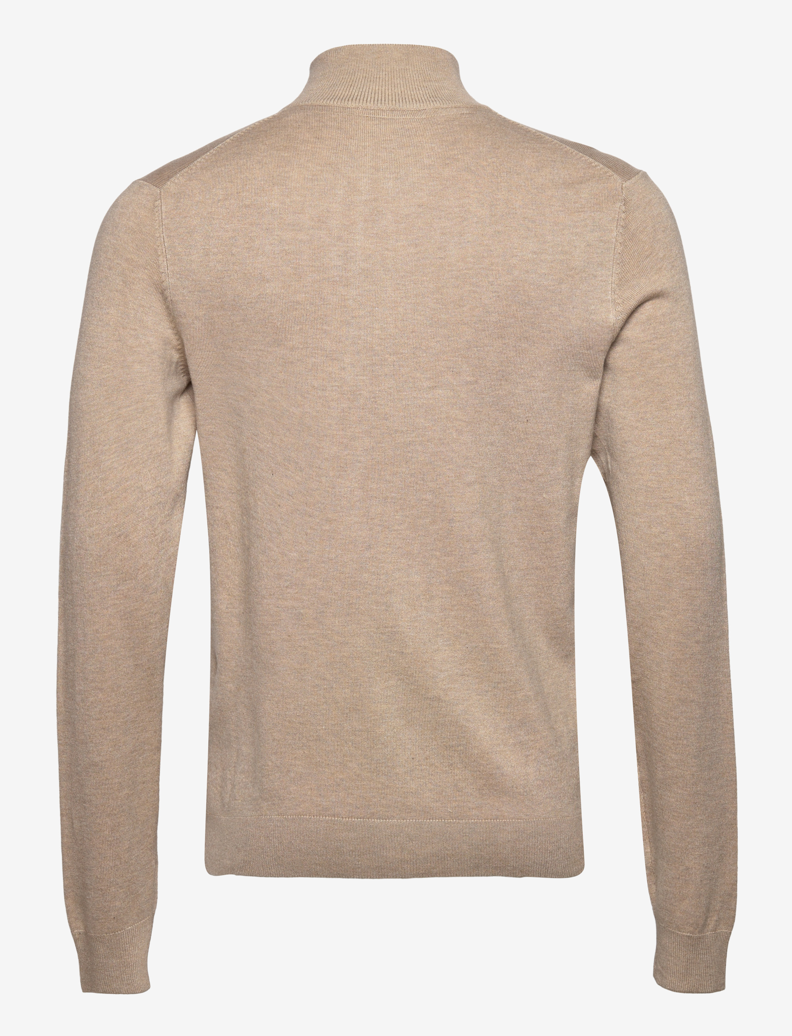 Lindbergh - Ecovero L/S zip cardigan - full zip jumpers - sand mel - 2