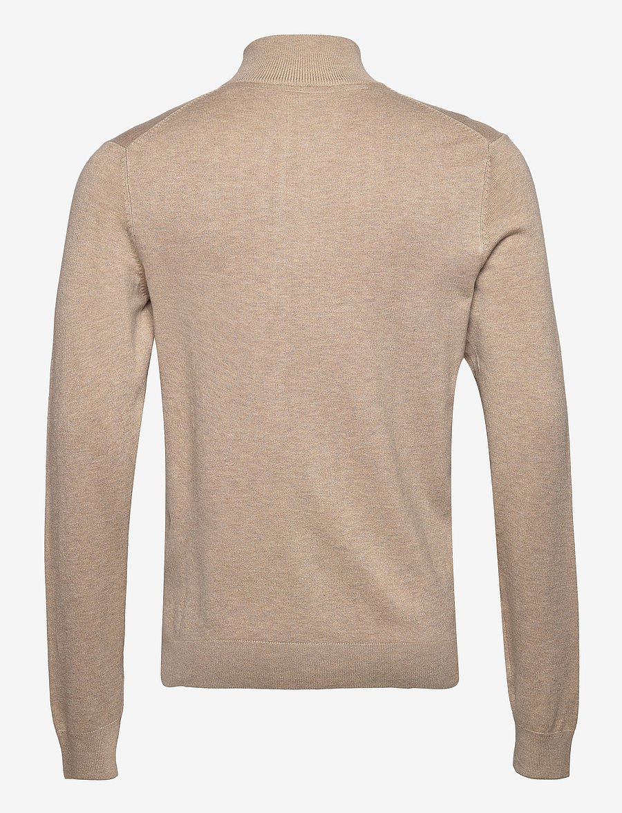 Lindbergh - Ecovero L/S zip cardigan - pullover mit durchgehendem reißverschluss - sand mel - 2