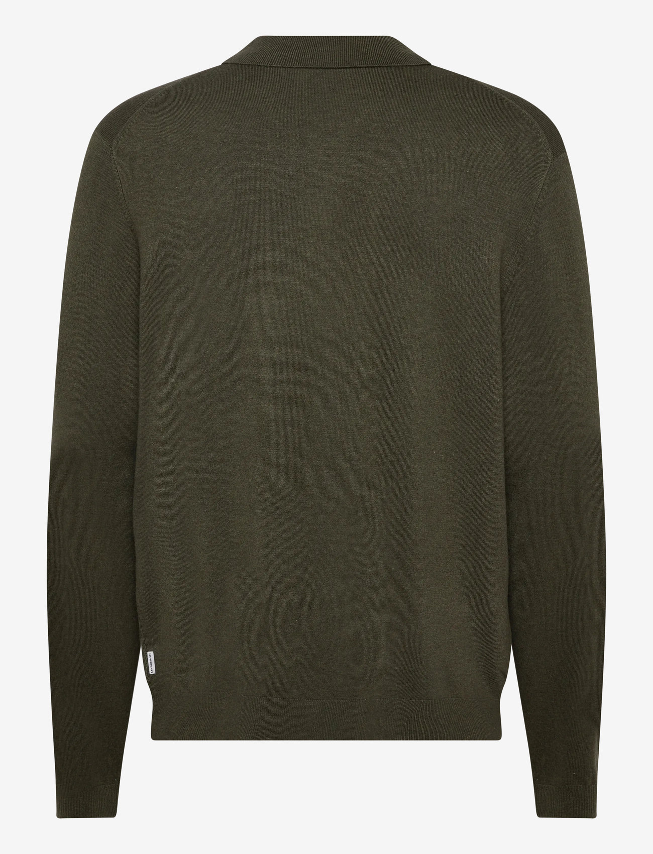 Lindbergh - Ecovero L/S polo - neulotut poolot - army mel - 2