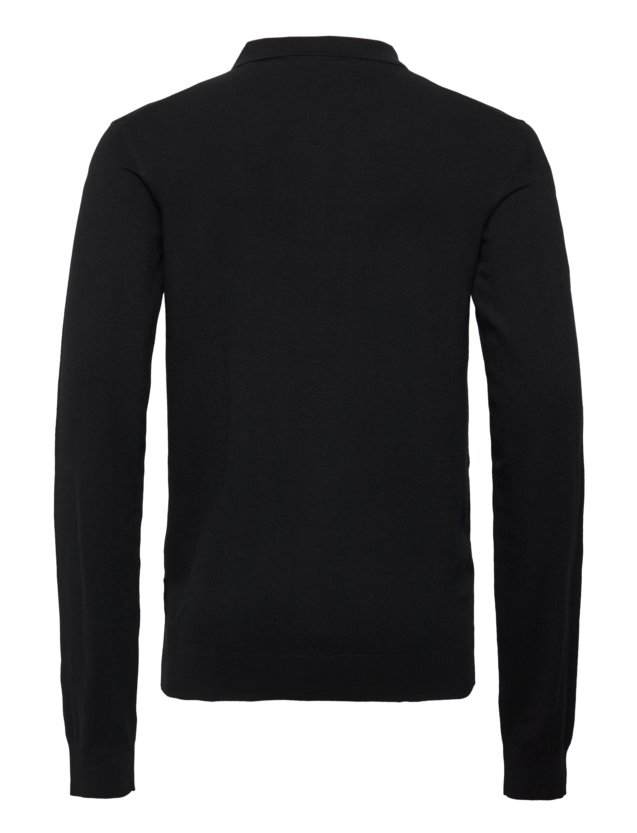 Lindbergh - Long sleeve knitted poloshirt - polostrik - black - 2