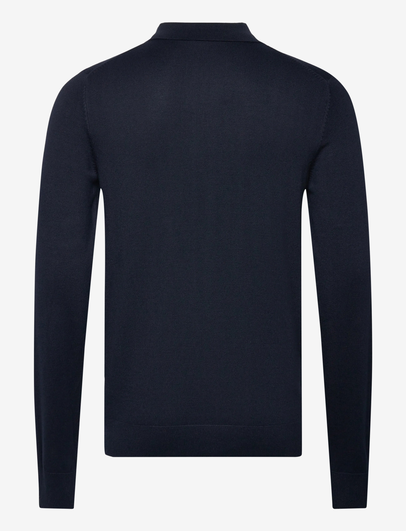 Lindbergh - Long sleeve knitted poloshirt - pikkade varrukatega kootud polosärgid - navy - 1