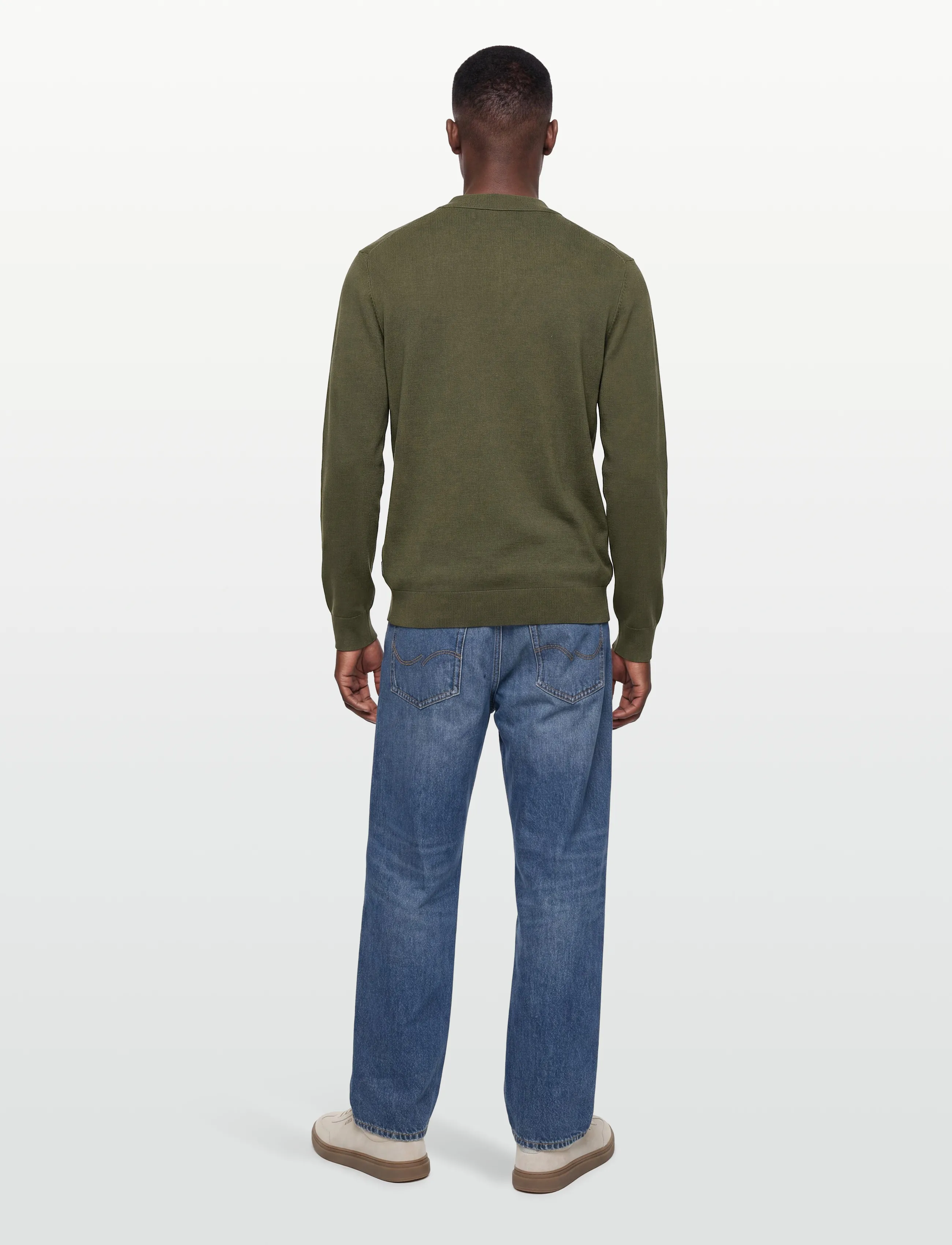 Ecovero L/S Zip Polo 3