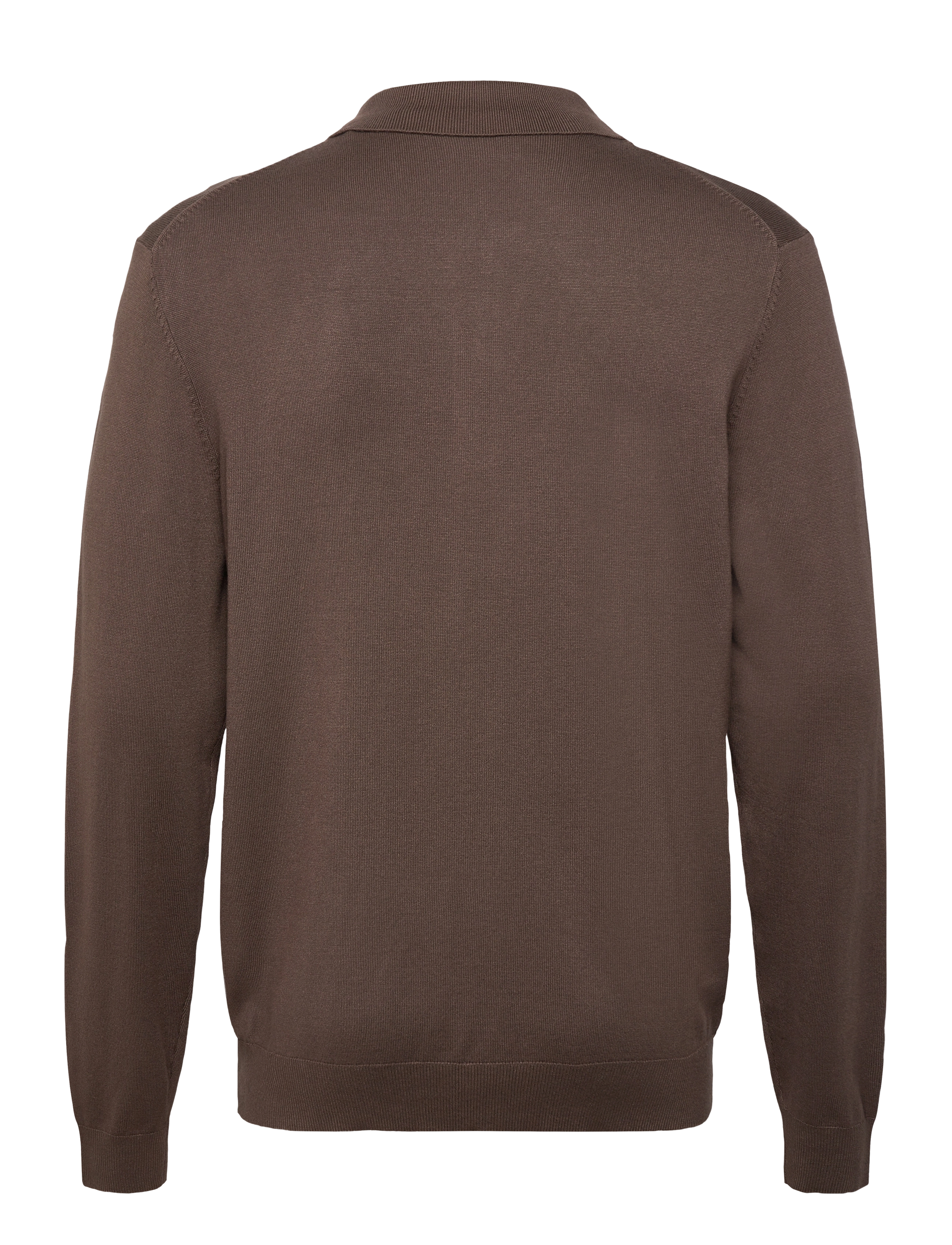 Lindbergh - Ecovero L/S zip polo - polostrik - dk beige - 1