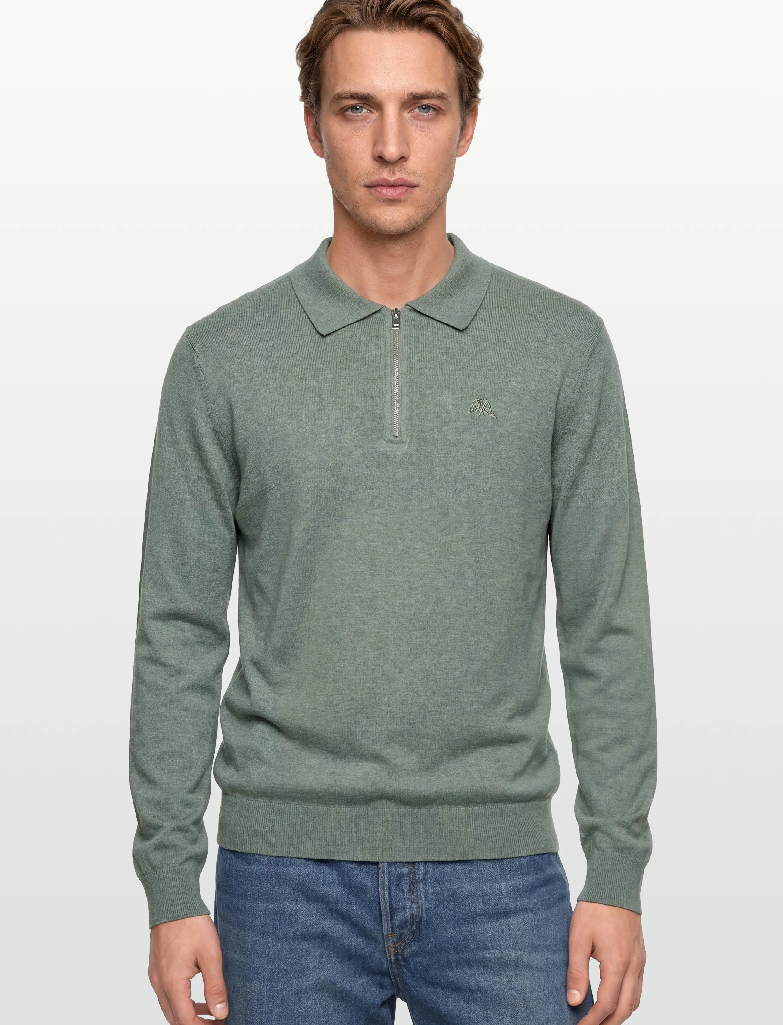 Ecovero L/S Zip Polo 2