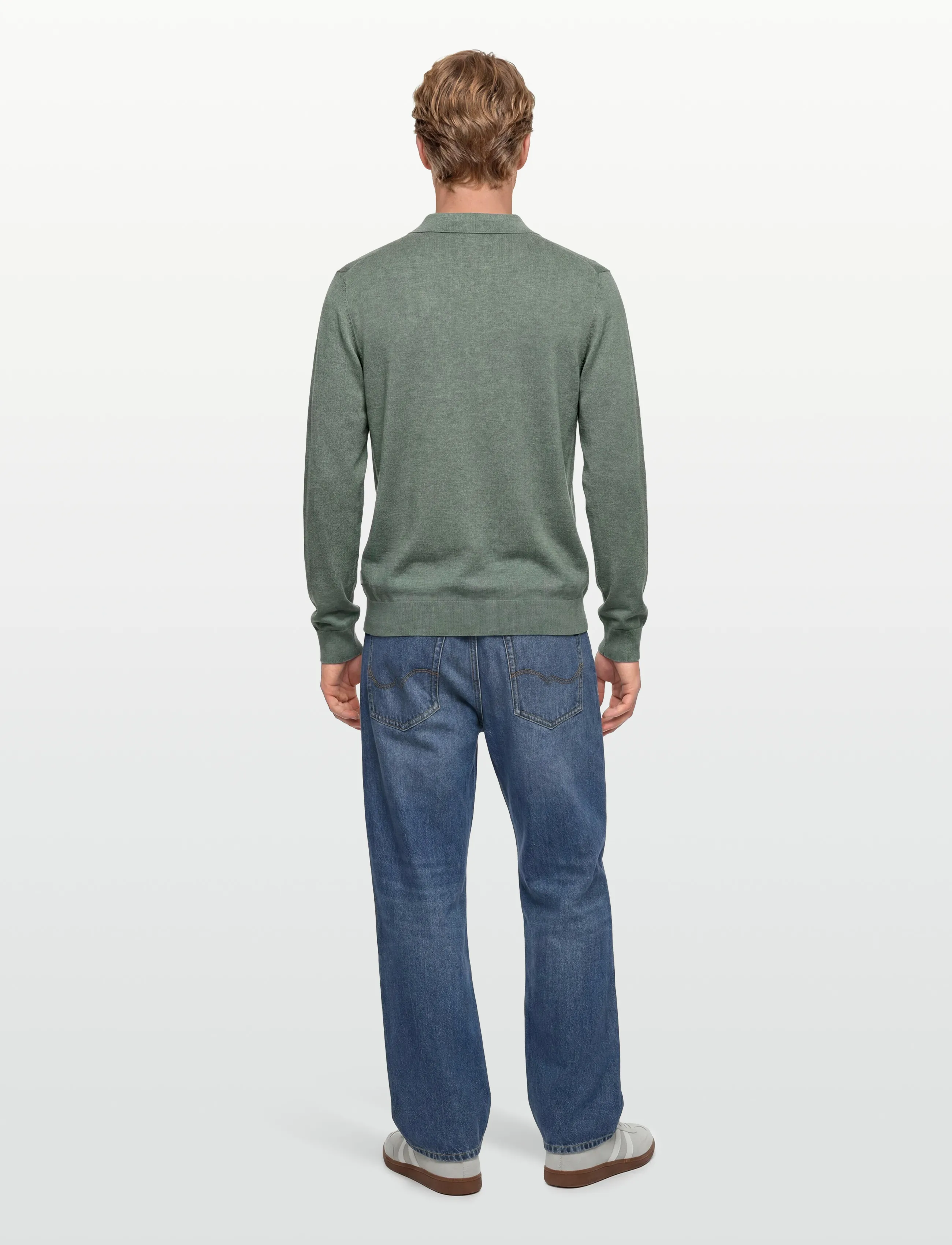 Ecovero L/S Zip Polo 3
