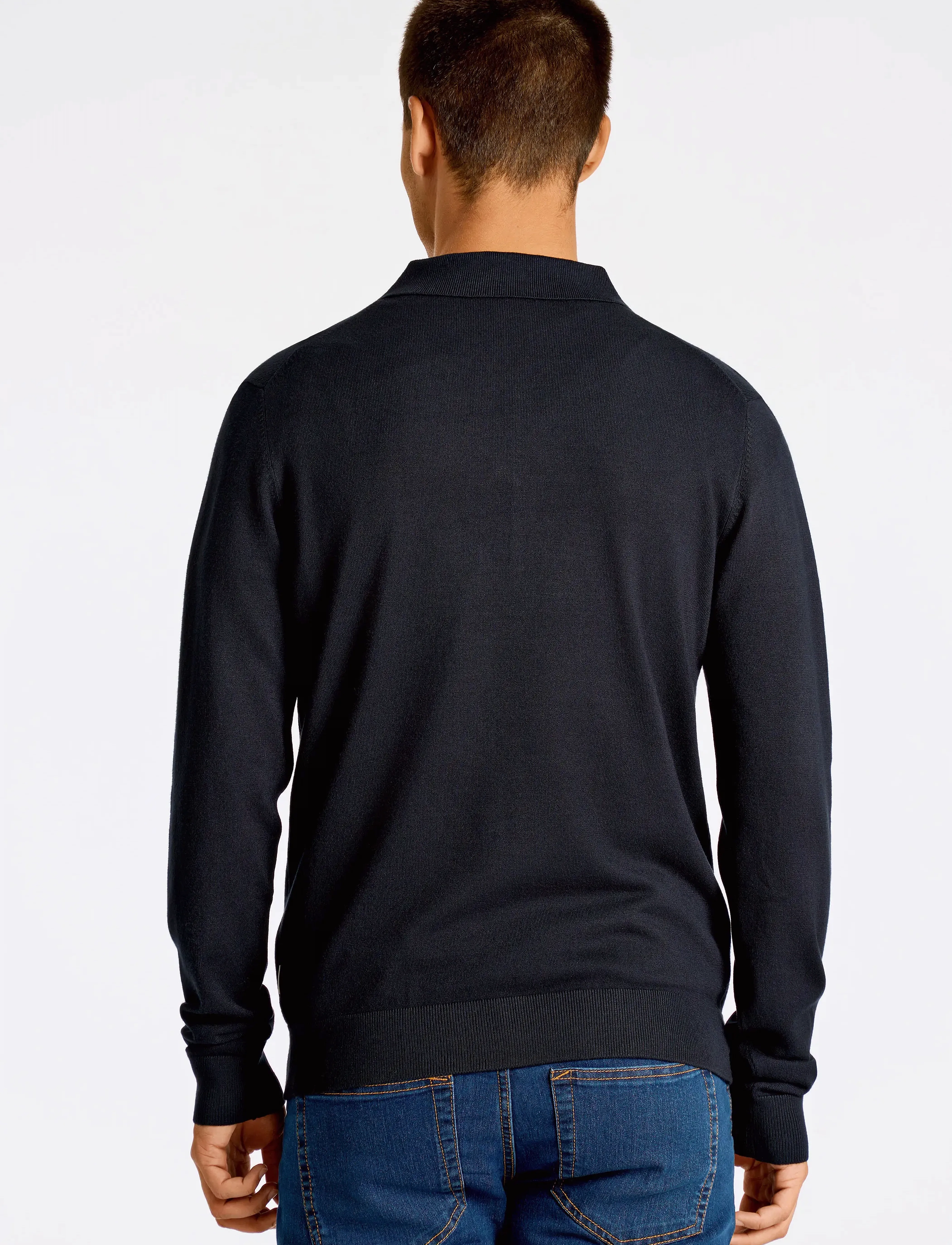 Ecovero L/S Zip Polo 2