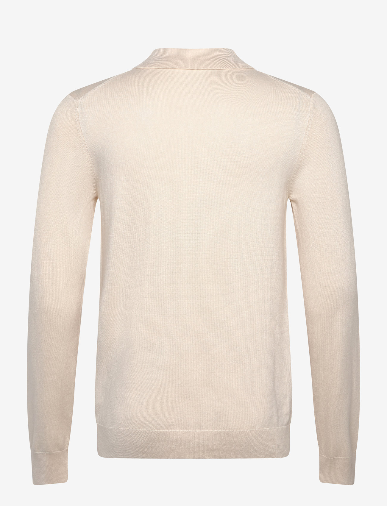 Lindbergh - Ecovero L/S zip polo - polostrik - off white - 1