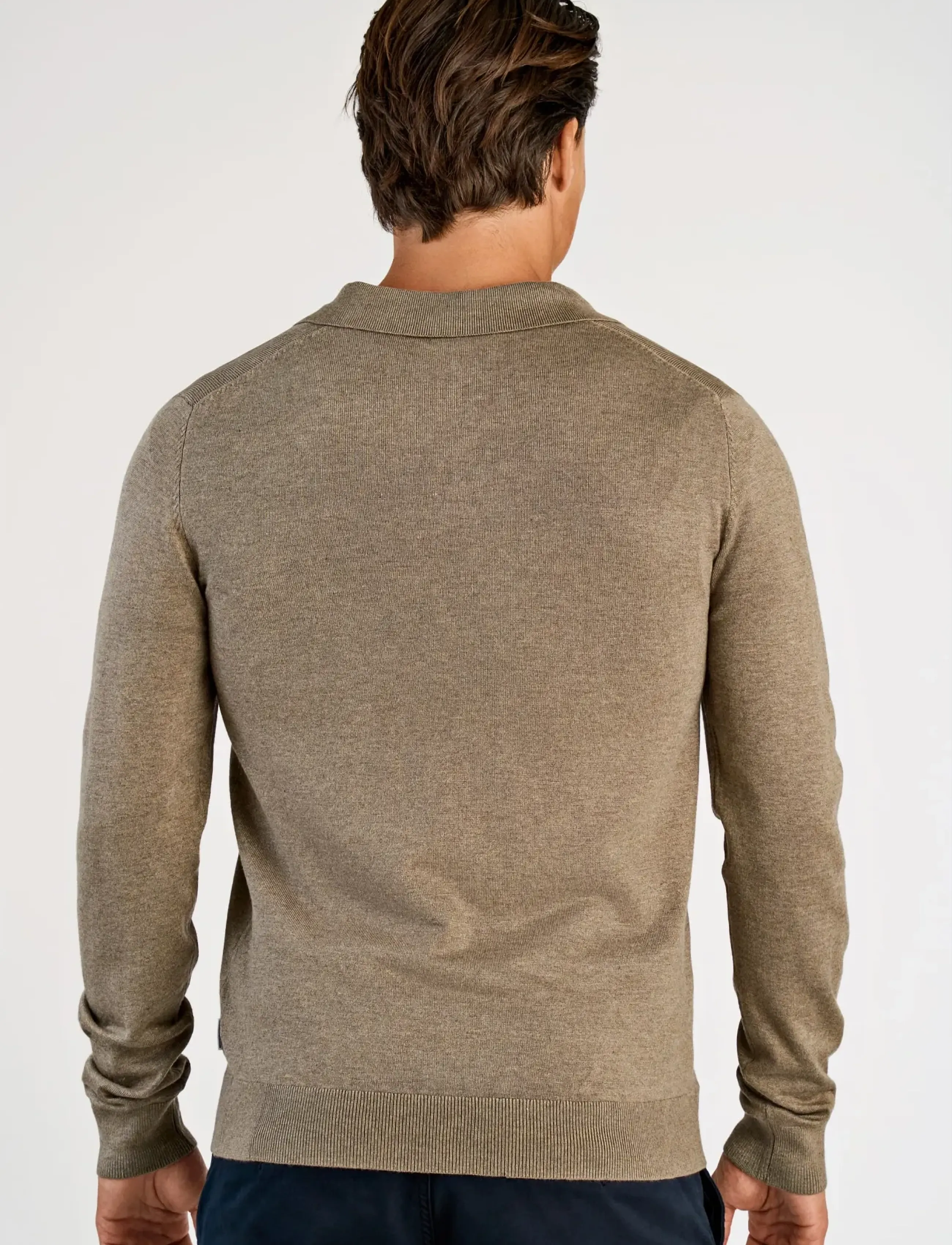 Ecovero L/S V-Neck Polo 4