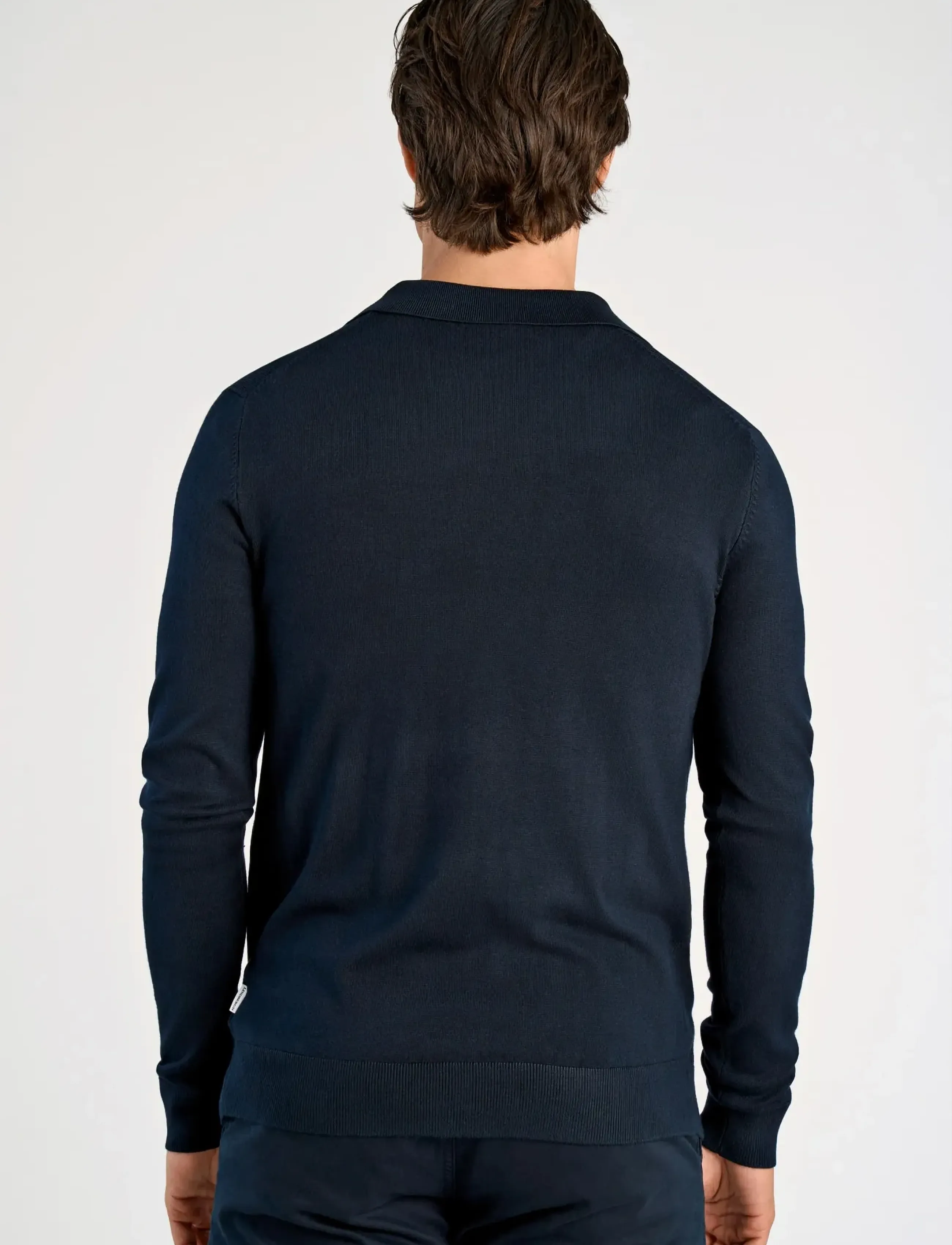 Ecovero L/S V-Neck Polo 9