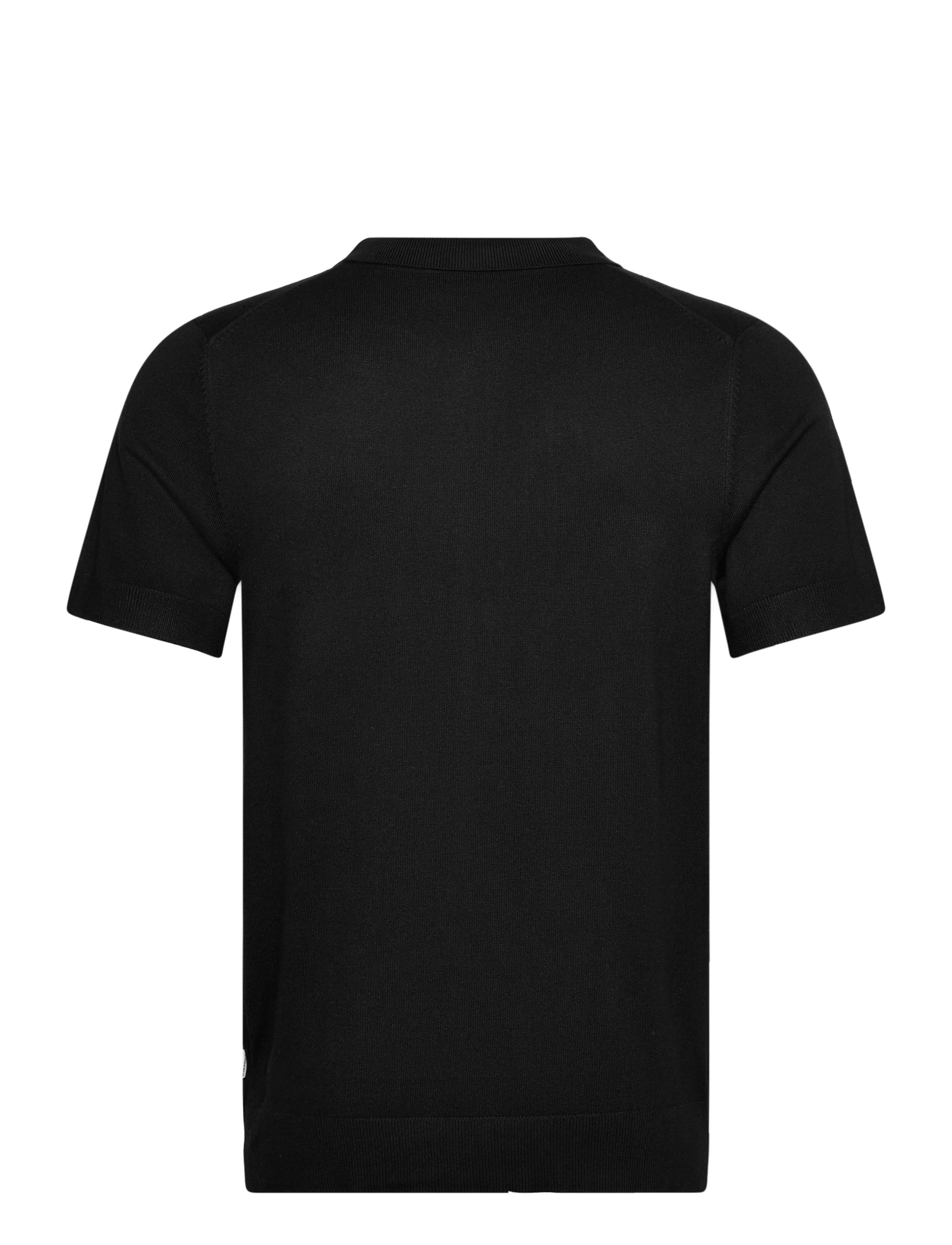 Lindbergh - Ecovero S/S cardigan w. collar - chemises à manches courtes - black - 1