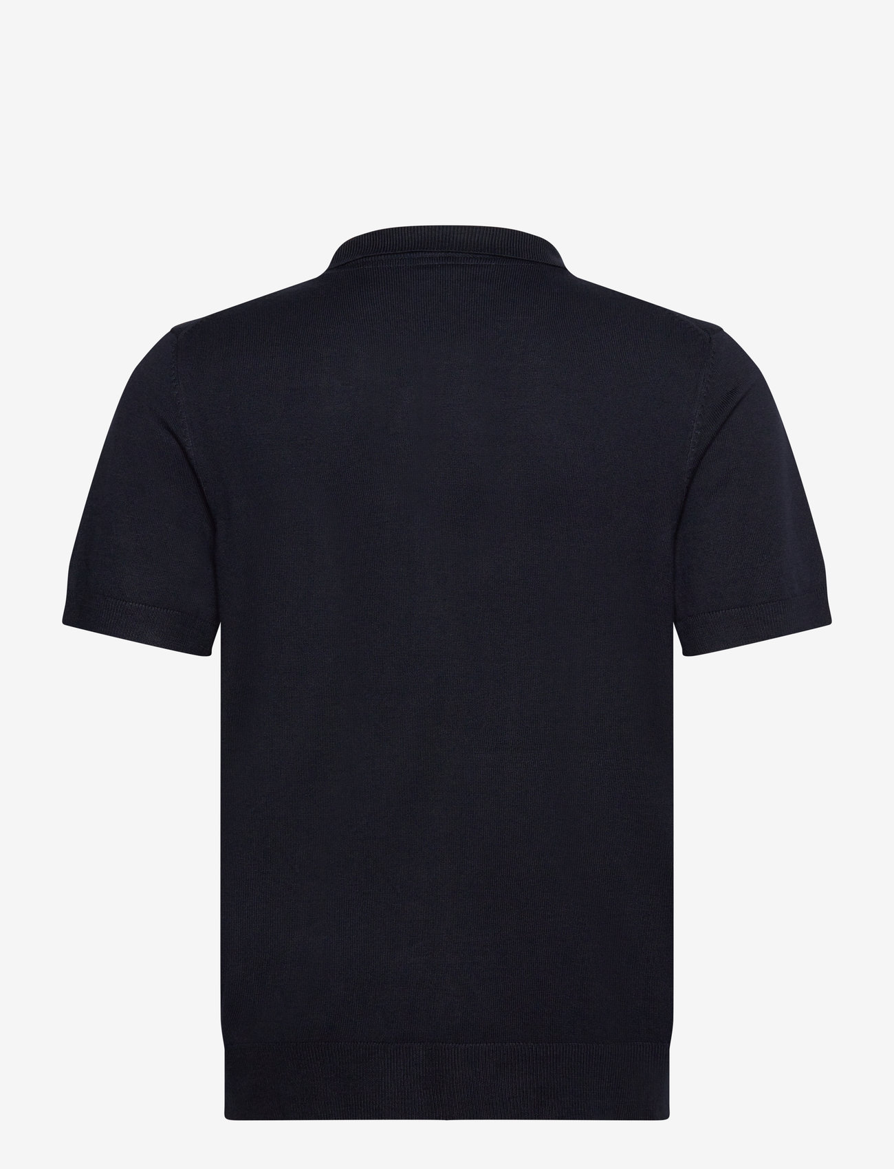 Lindbergh - Ecovero S/S cardigan w. collar - kortärmade skjortor - navy - 1