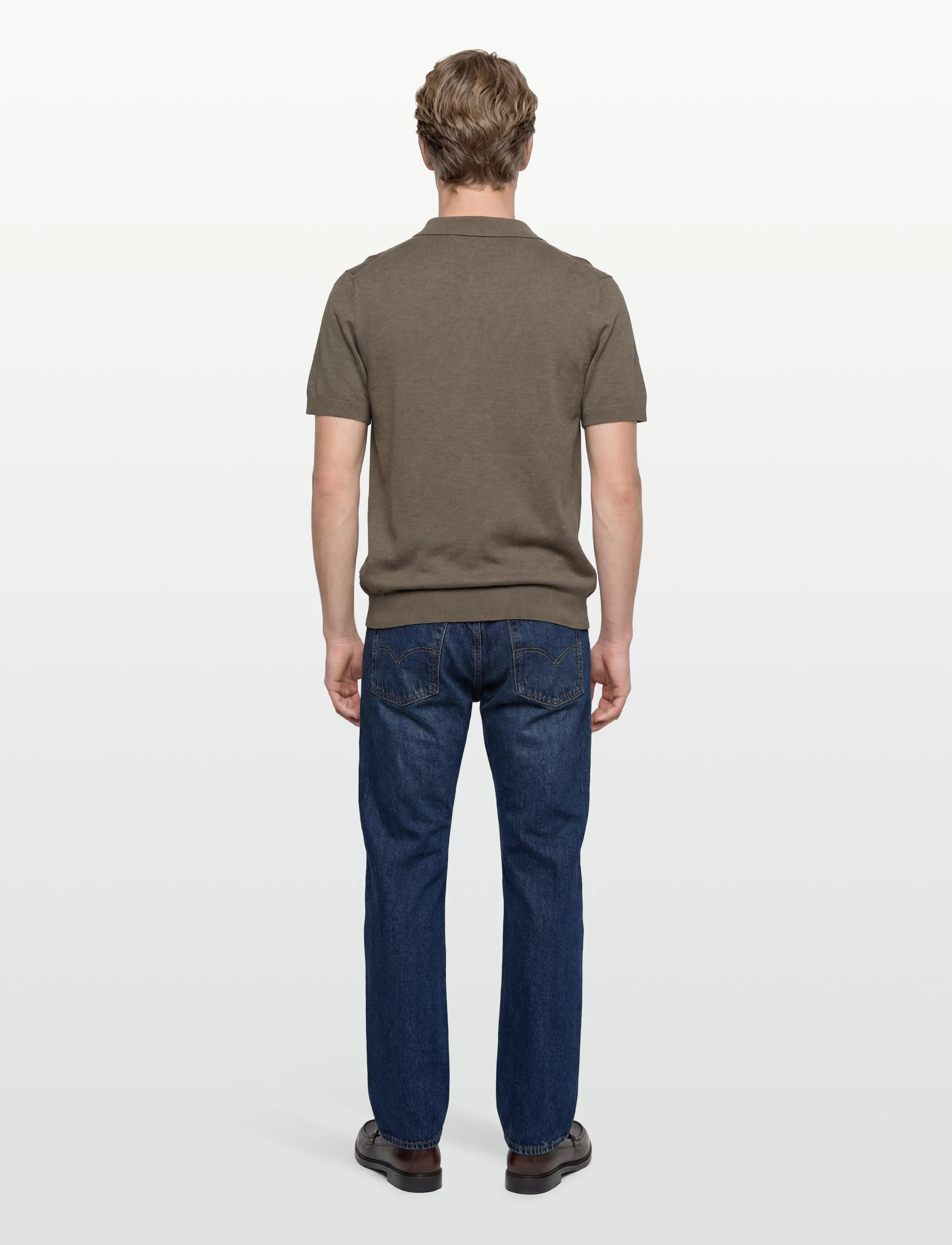 Ecovero S/S V-Neck Polo 3