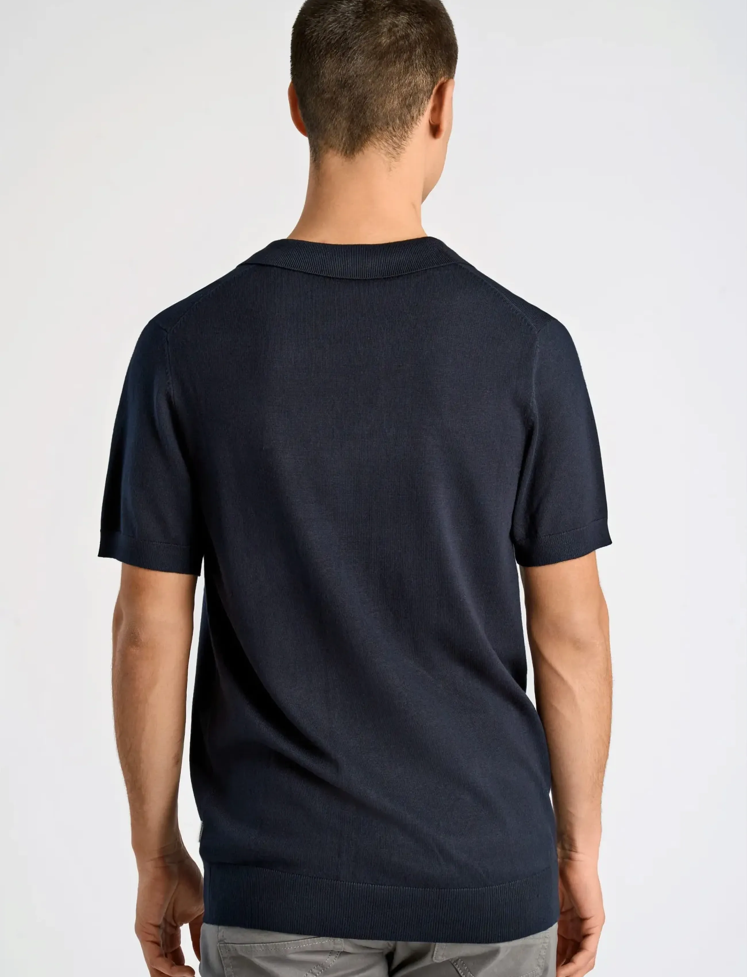 Ecovero S/S V-Neck Polo 3