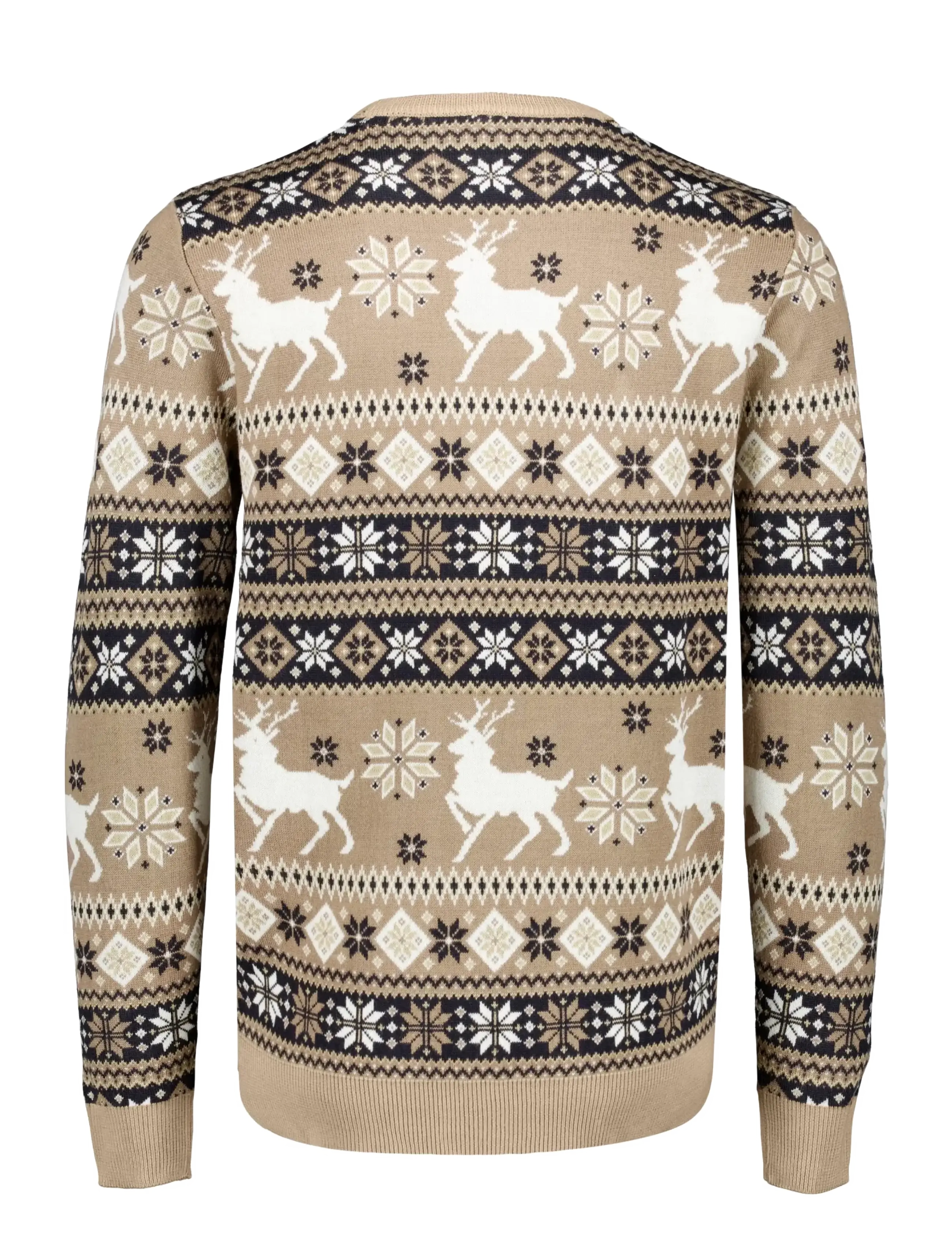 Lindbergh - Christmas knit - round necks - brown - 2