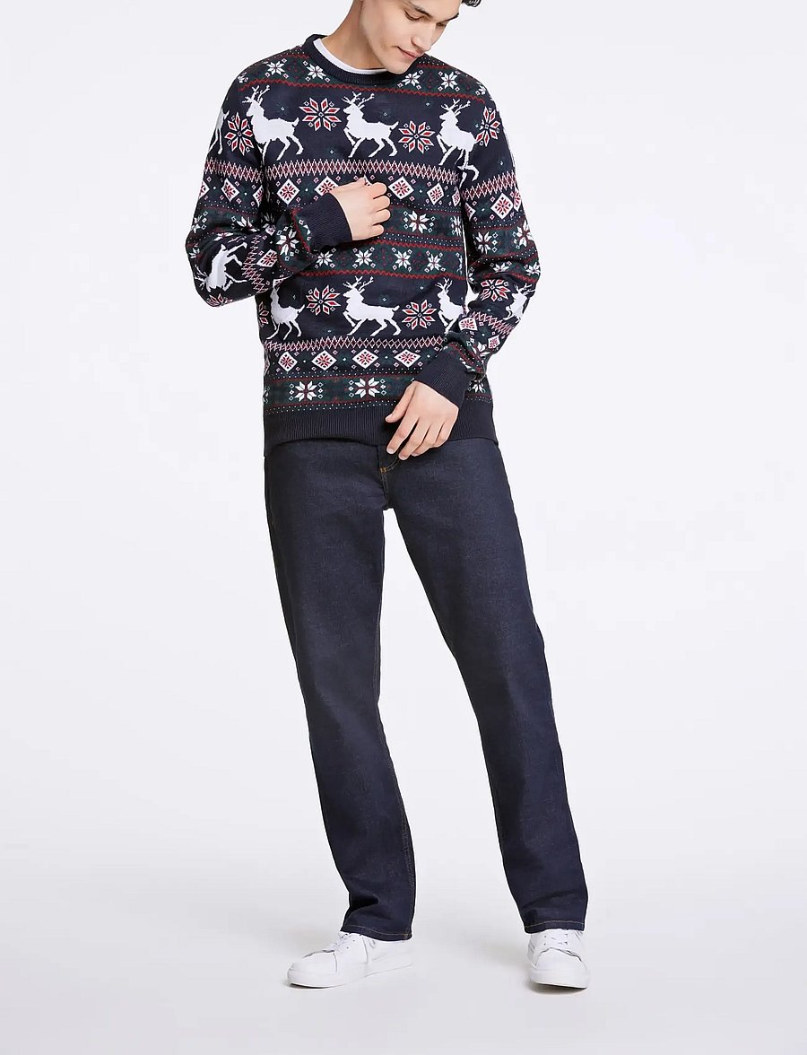 Lindbergh - Christmas knit - round necks - dk navy - 0