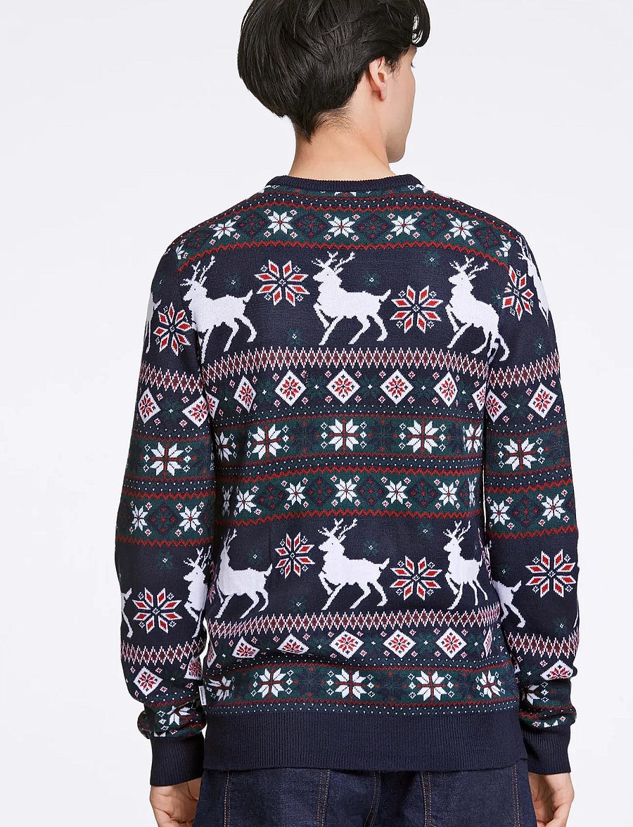 Lindbergh - Christmas knit - round necks - dk navy - 4