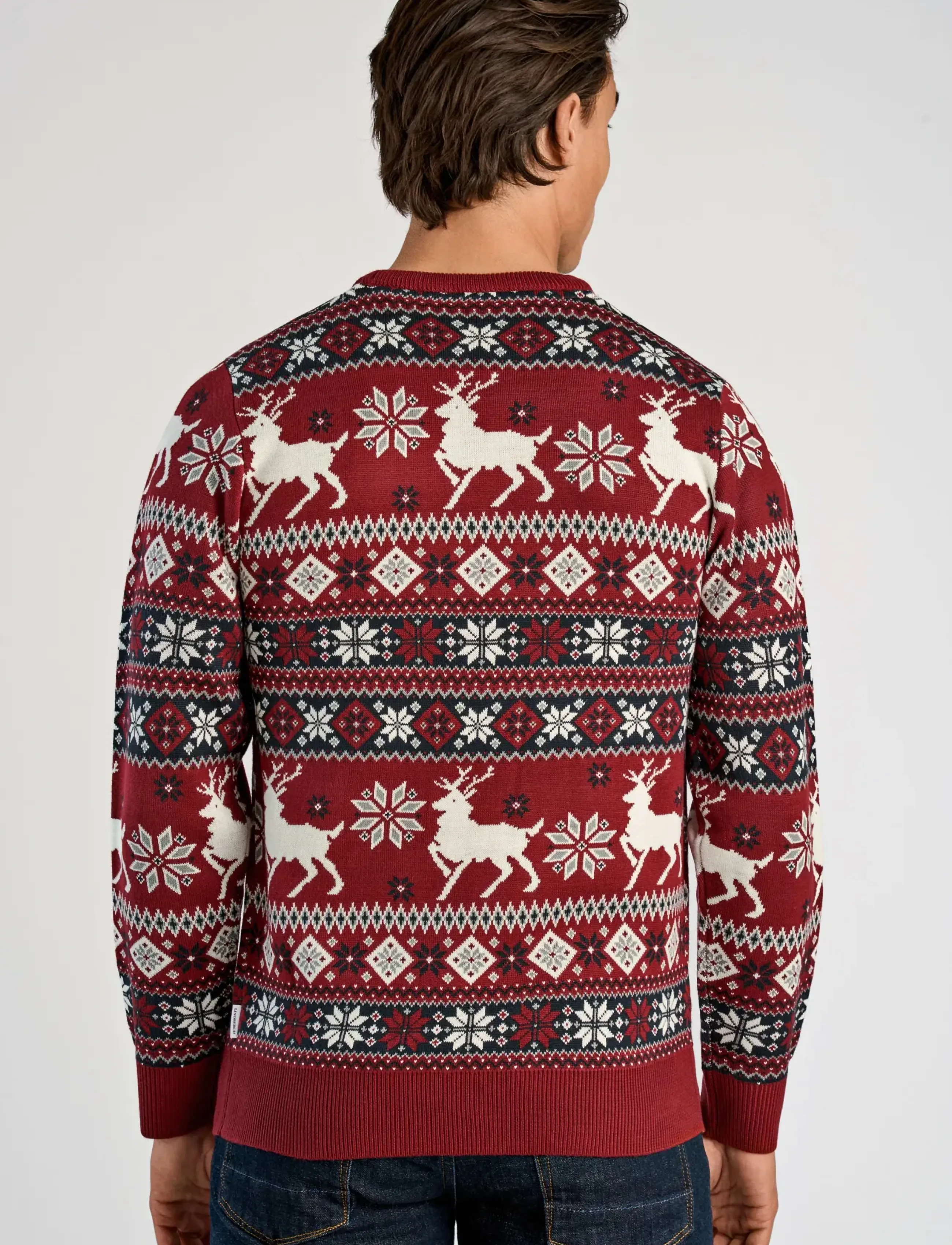 Lindbergh - Christmas knit - round necks - dk red - 4