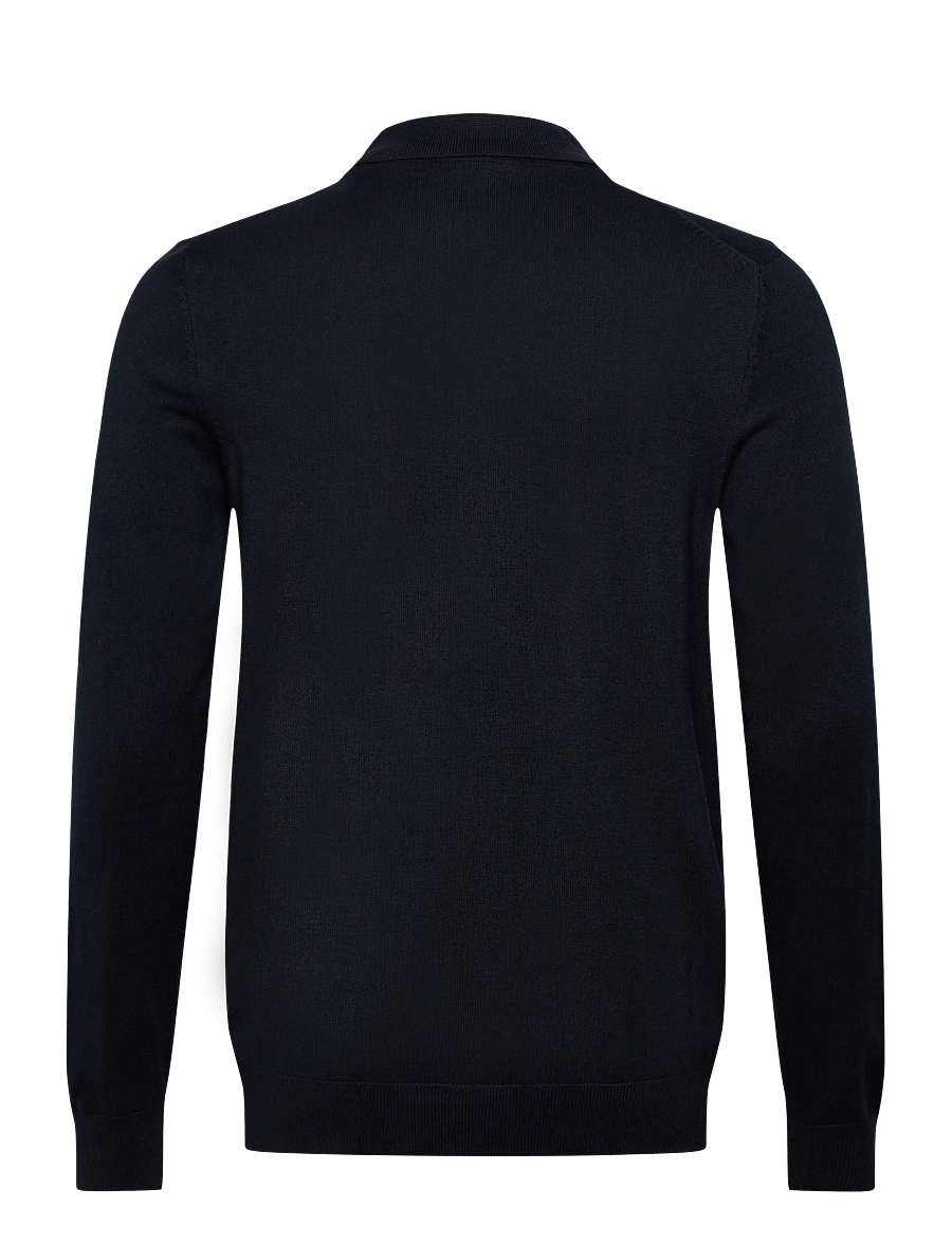 Lindbergh - Ecovero L/S cardigan w?. polo colla - mallistot - navy - 1