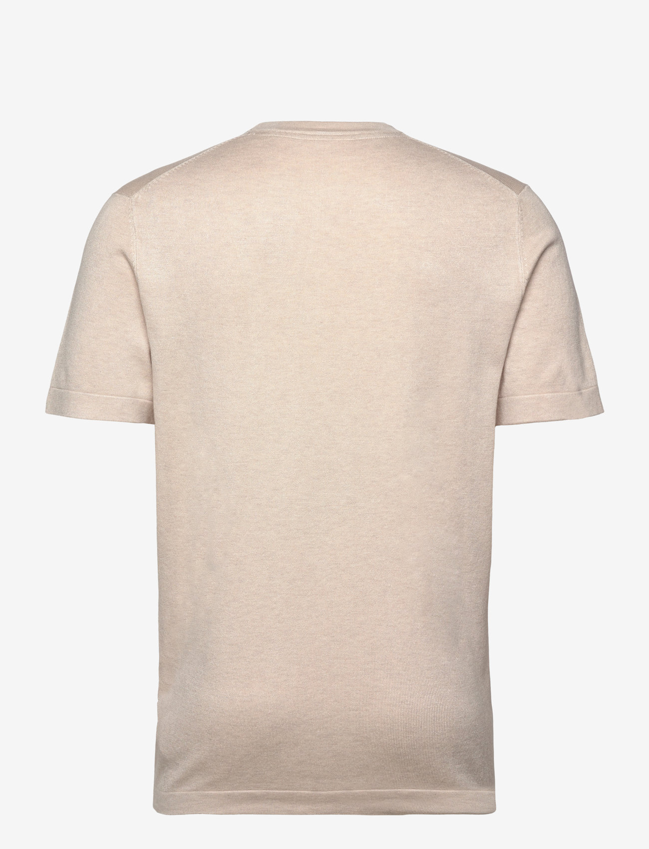Lindbergh - Eco vero S/S o-neck tee - kortærmede t-shirts - fair stone mel - 1