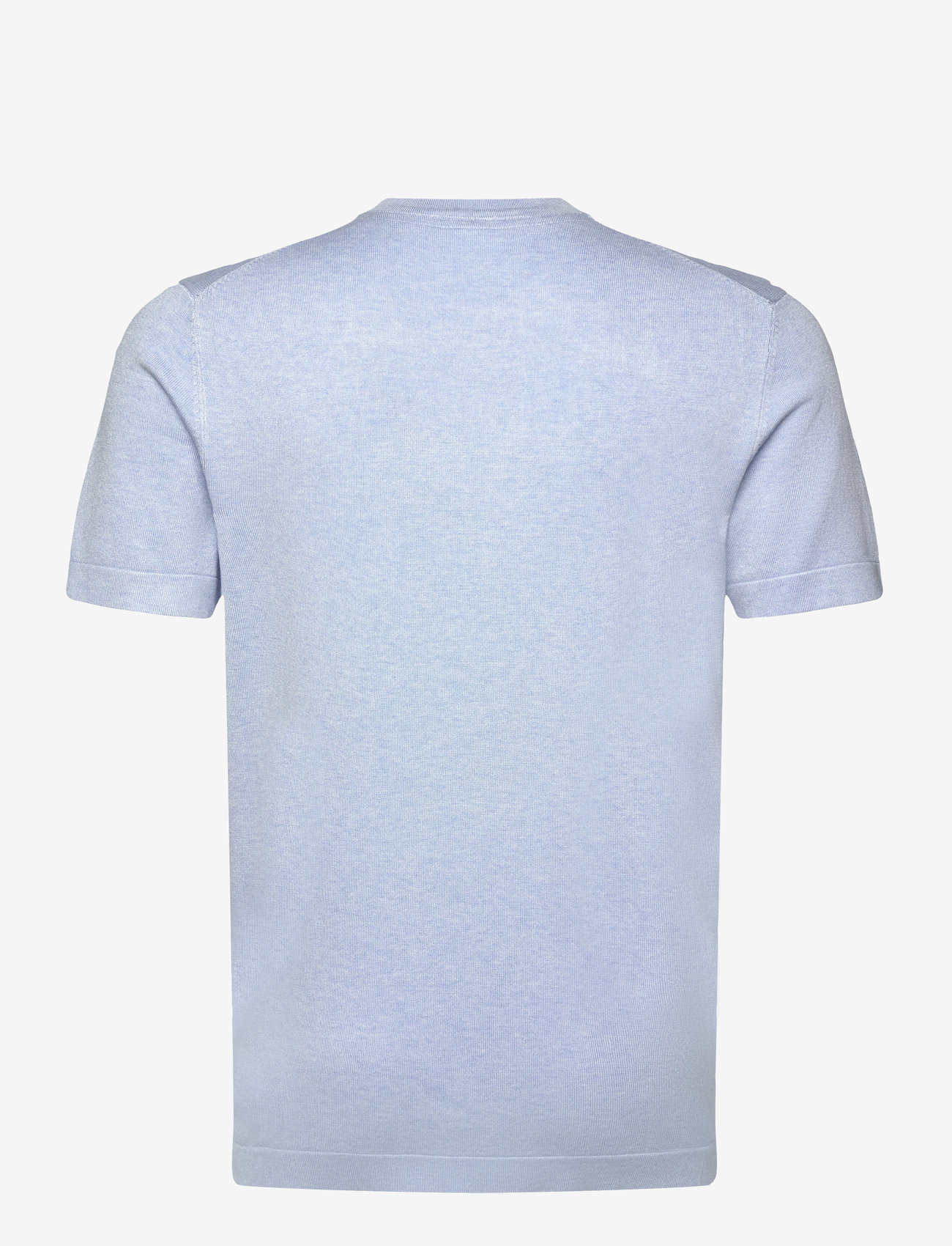 Lindbergh - Eco vero S/S o-neck tee - kurzärmelig - lt blue sky mel - 1