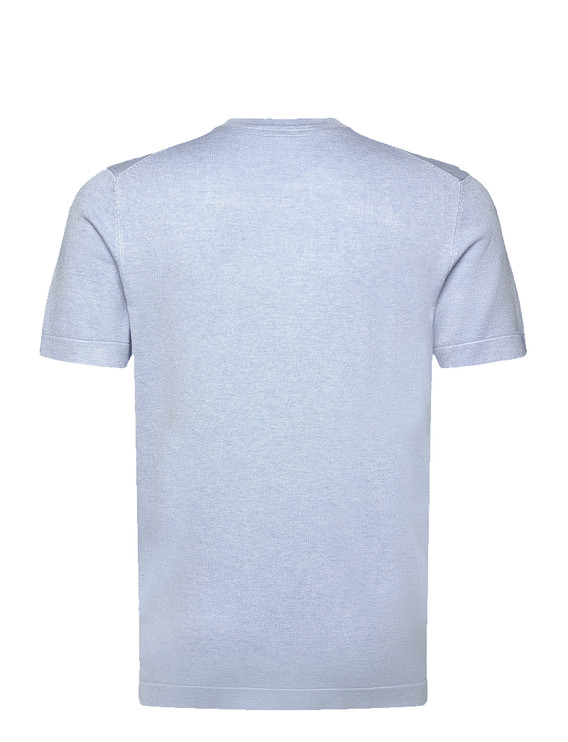 Lindbergh - Eco vero S/S o-neck tee - kurzärmelig - lt blue sky mel - 1