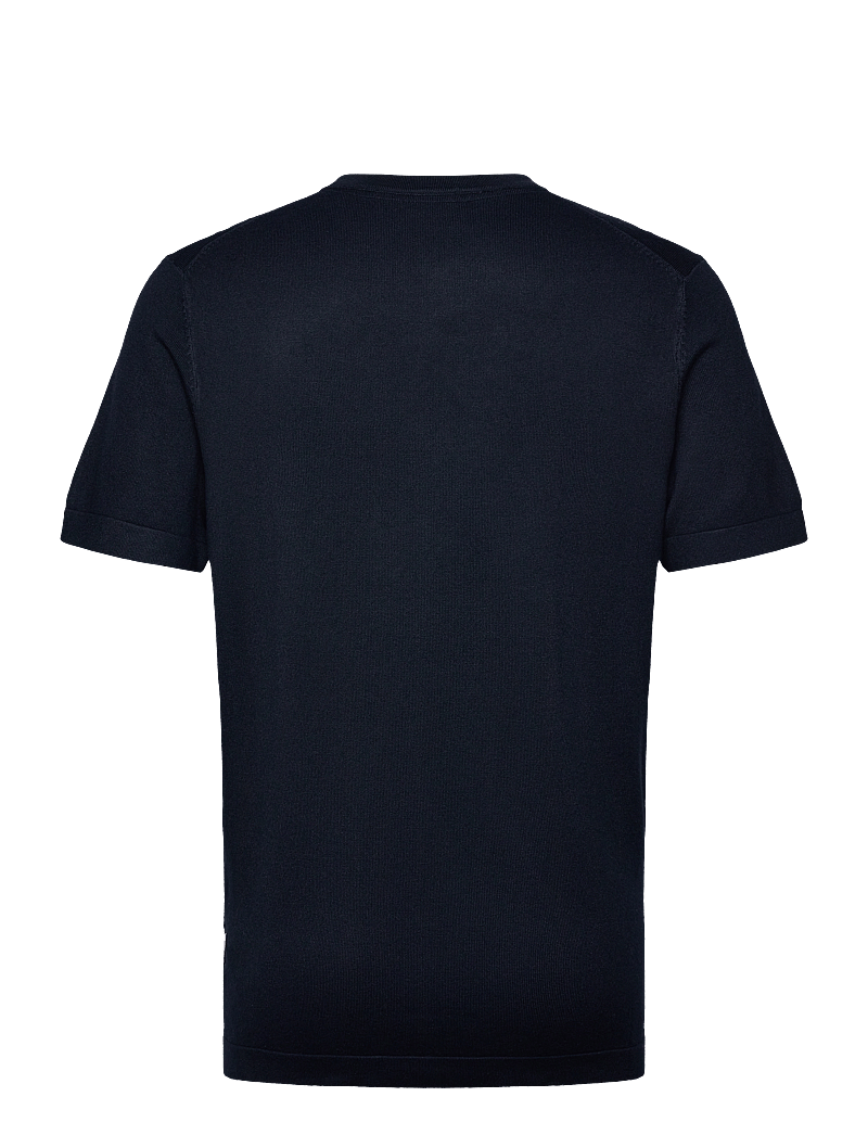Lindbergh - Eco vero S/S o-neck tee - kortärmade t-shirts - navy - 1