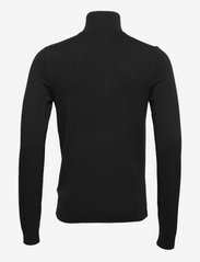 Lindbergh - Half zip mélange knit - basic knitwear - black - 1