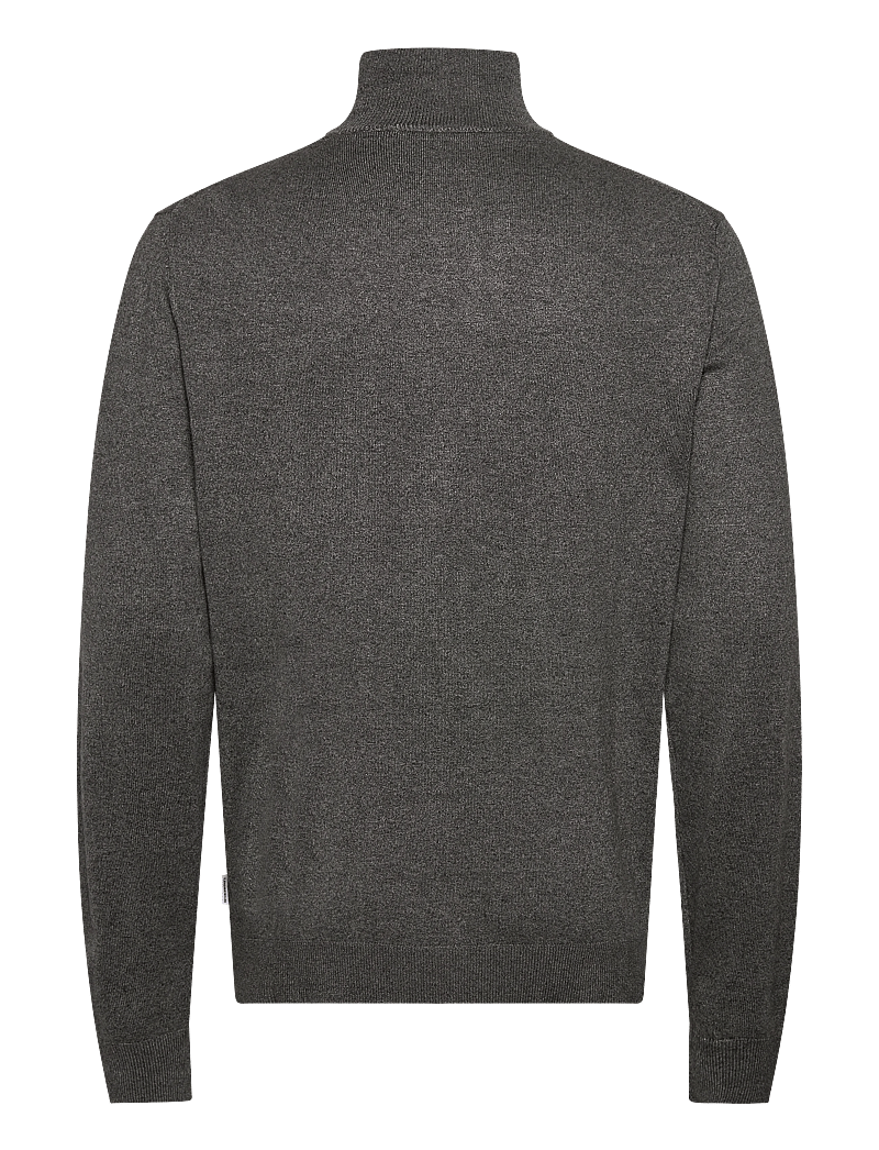 Lindbergh - Ecovero half zip L/S knit - pullover mit halbem reißverschluss - dk army blend - 2