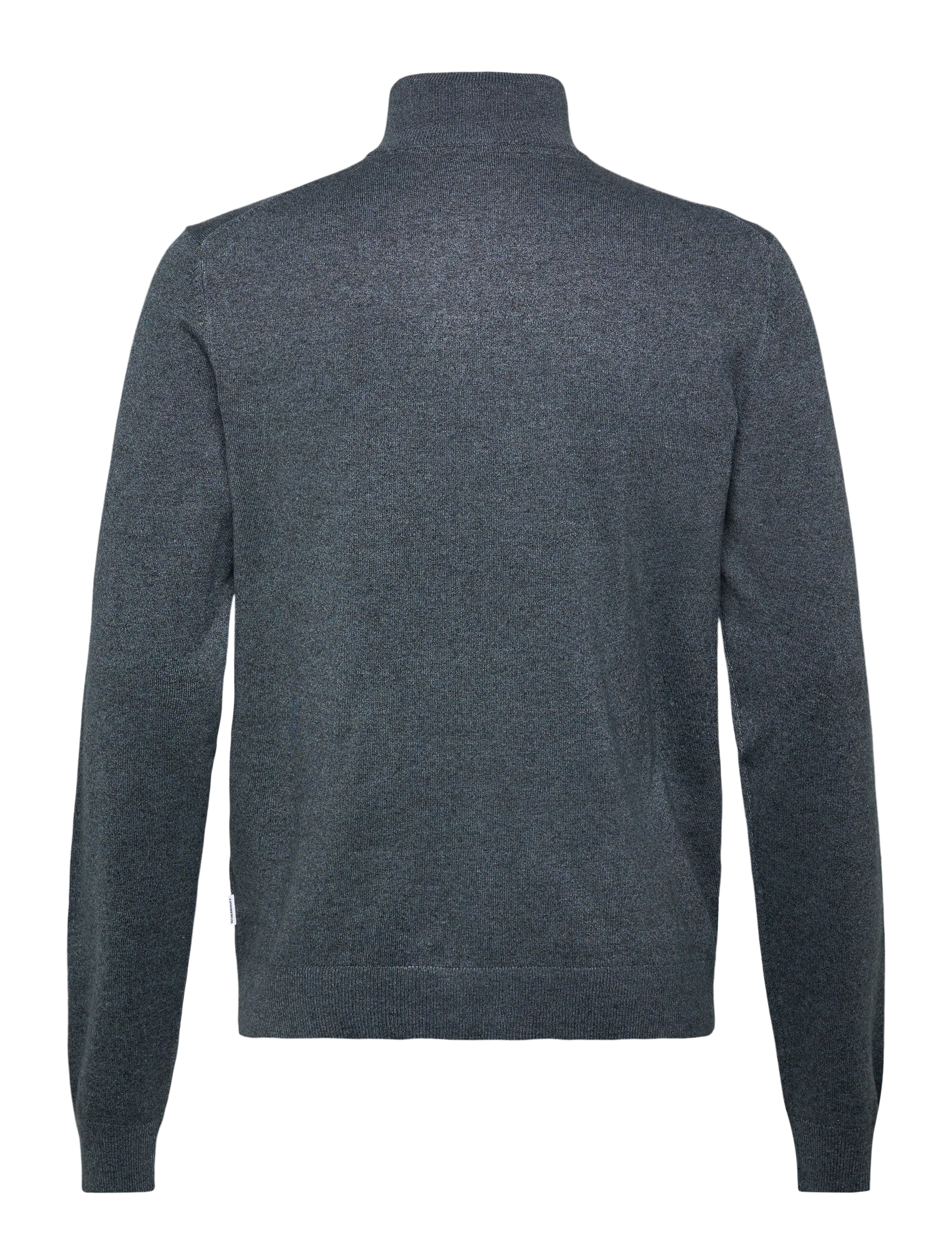Lindbergh - Ecovero half zip L/S knit - half zip jumpers - dk blue blend - 1