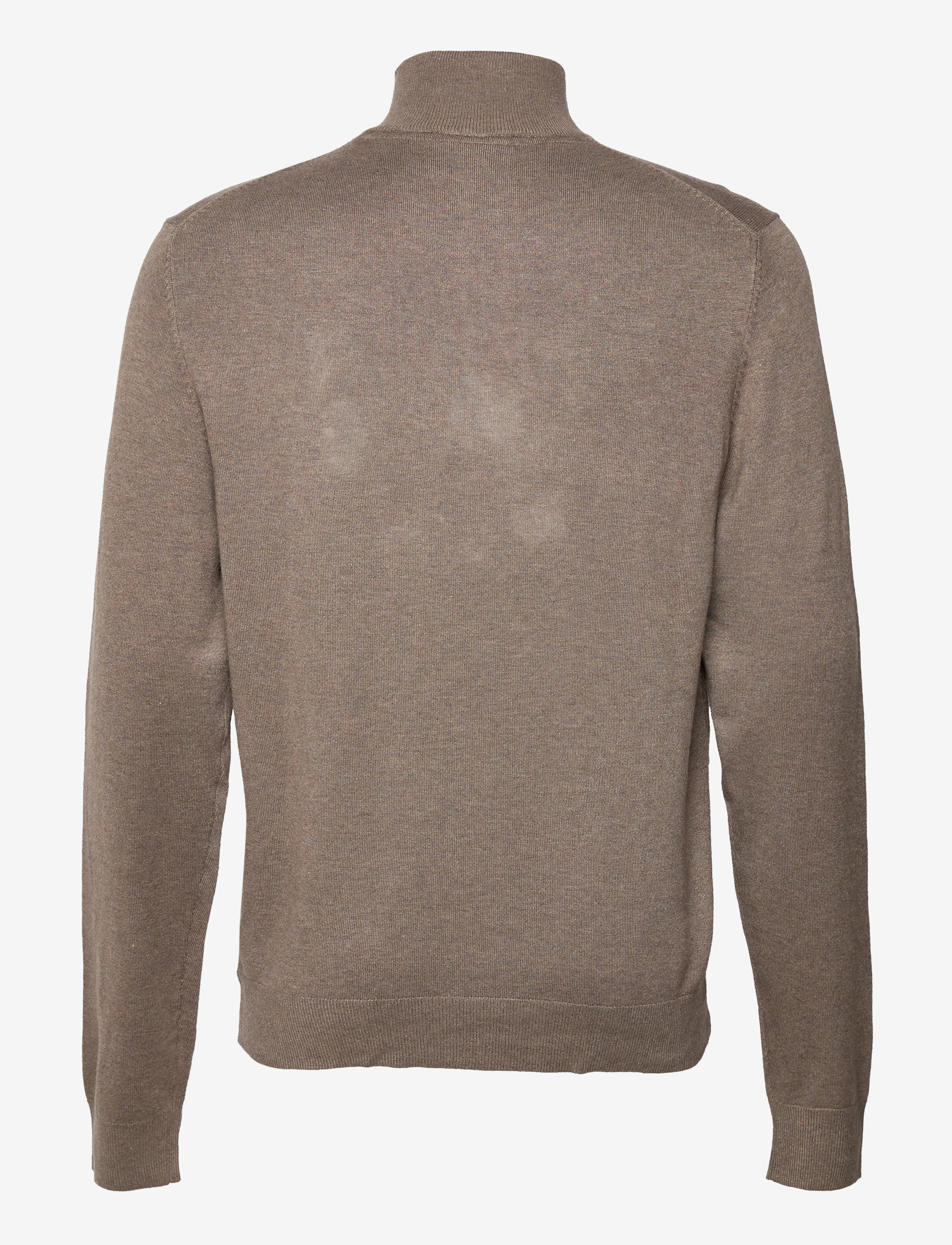 Lindbergh - Ecovero half zip L/S knit - pullover mit halbem reißverschluss - dk sand mel - 2