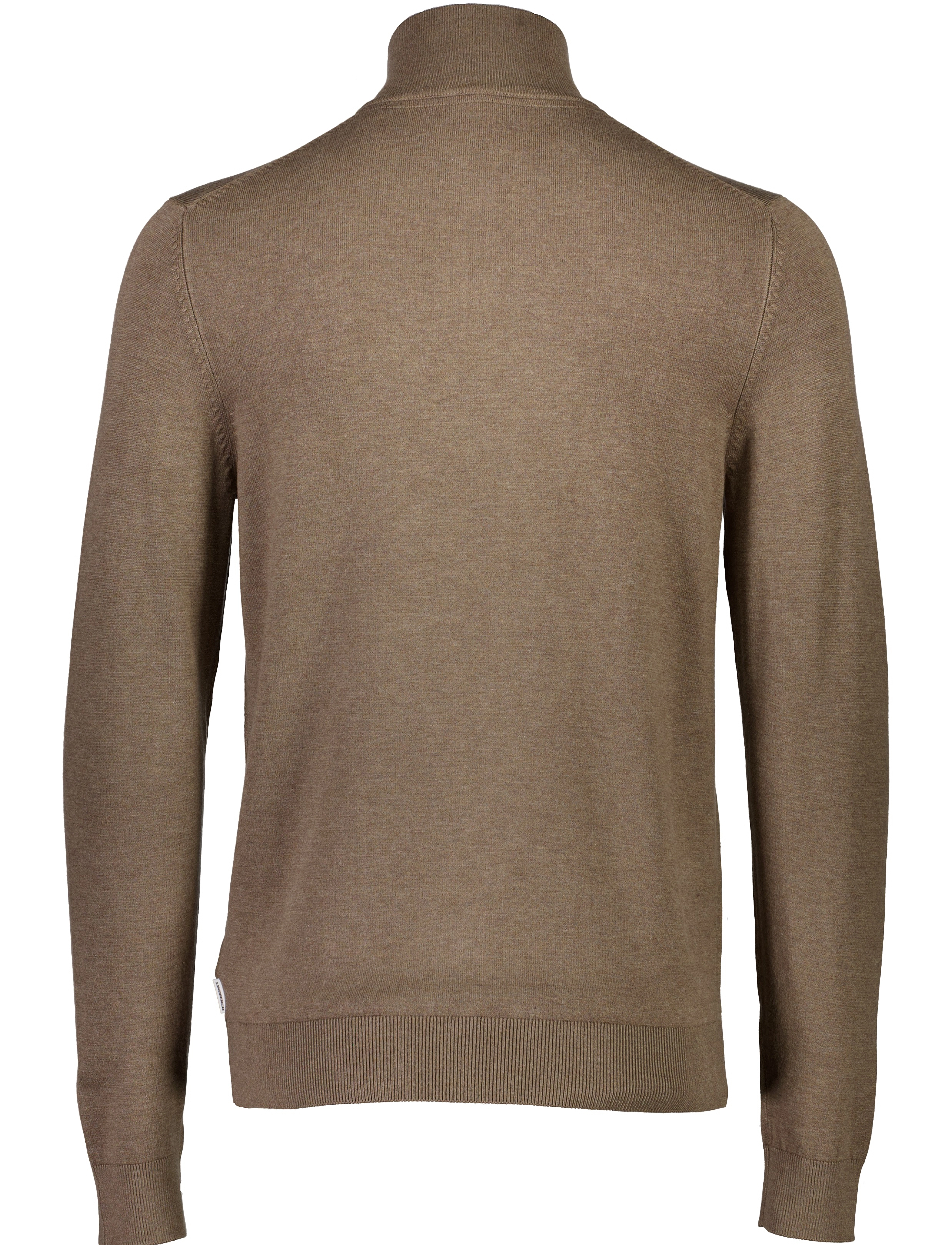Lindbergh - Ecovero half zip L/S knit - pullover mit halbem reißverschluss - dk sand mel - 5