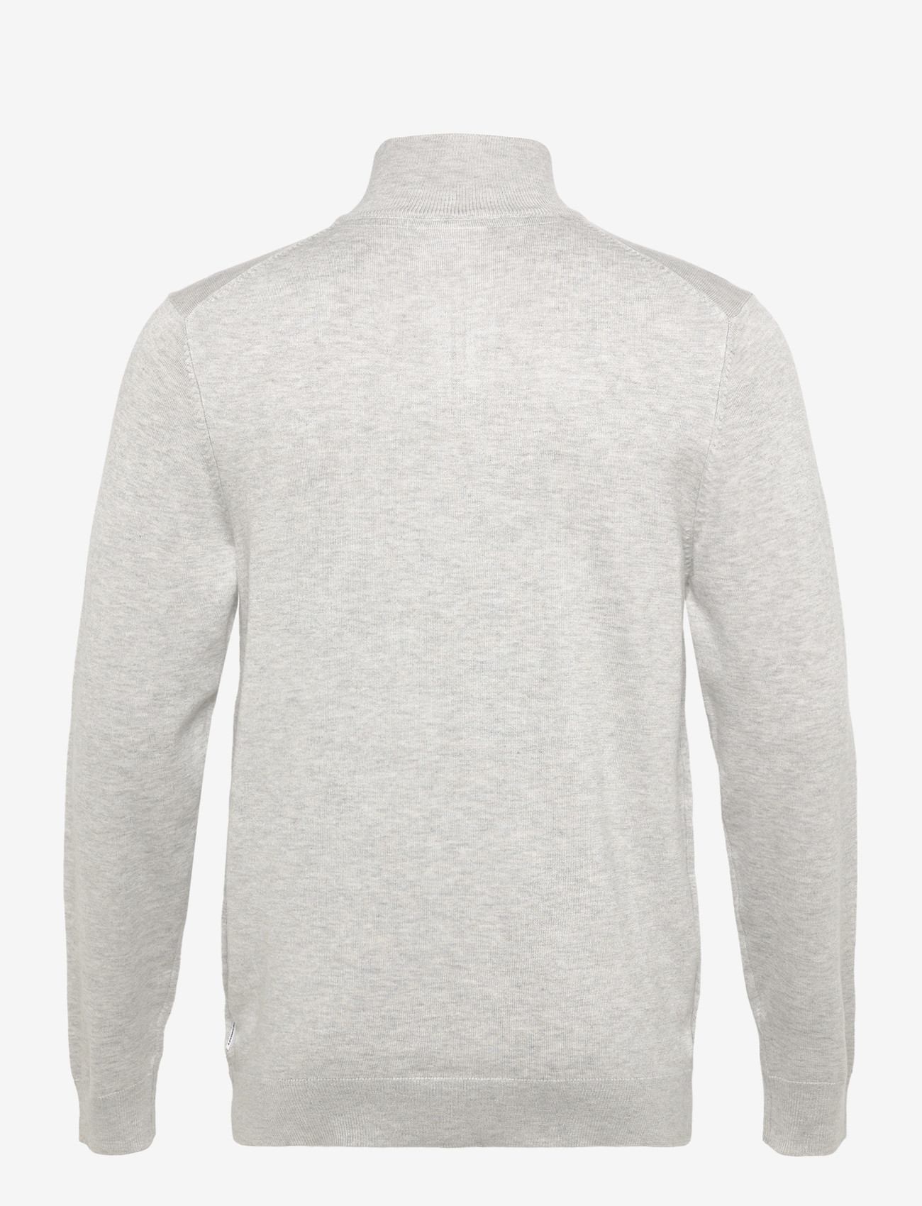Lindbergh - Half zip mélange knit - half zip jumpers - fair grey mel - 1