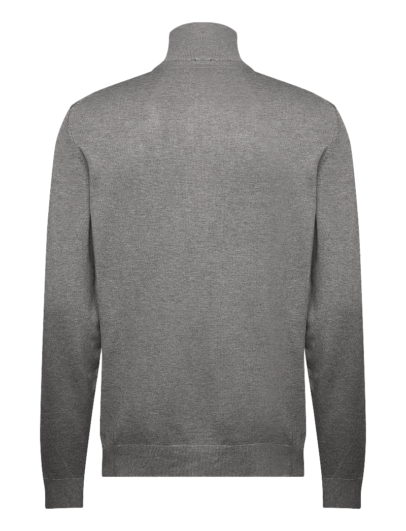 Lindbergh - Ecovero half zip L/S knit - pullover mit halbem reißverschluss - grey stone mix - 2