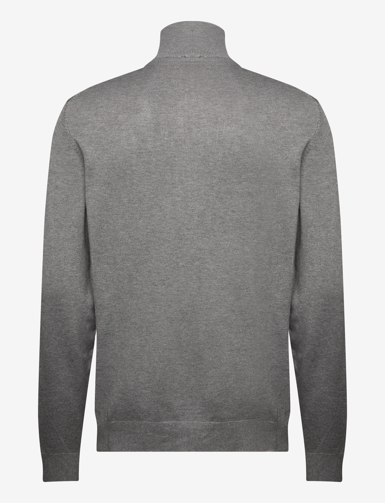 Lindbergh - Ecovero half zip L/S knit - tõmblukk-kaelusega džemprid - grey stone mix - 2