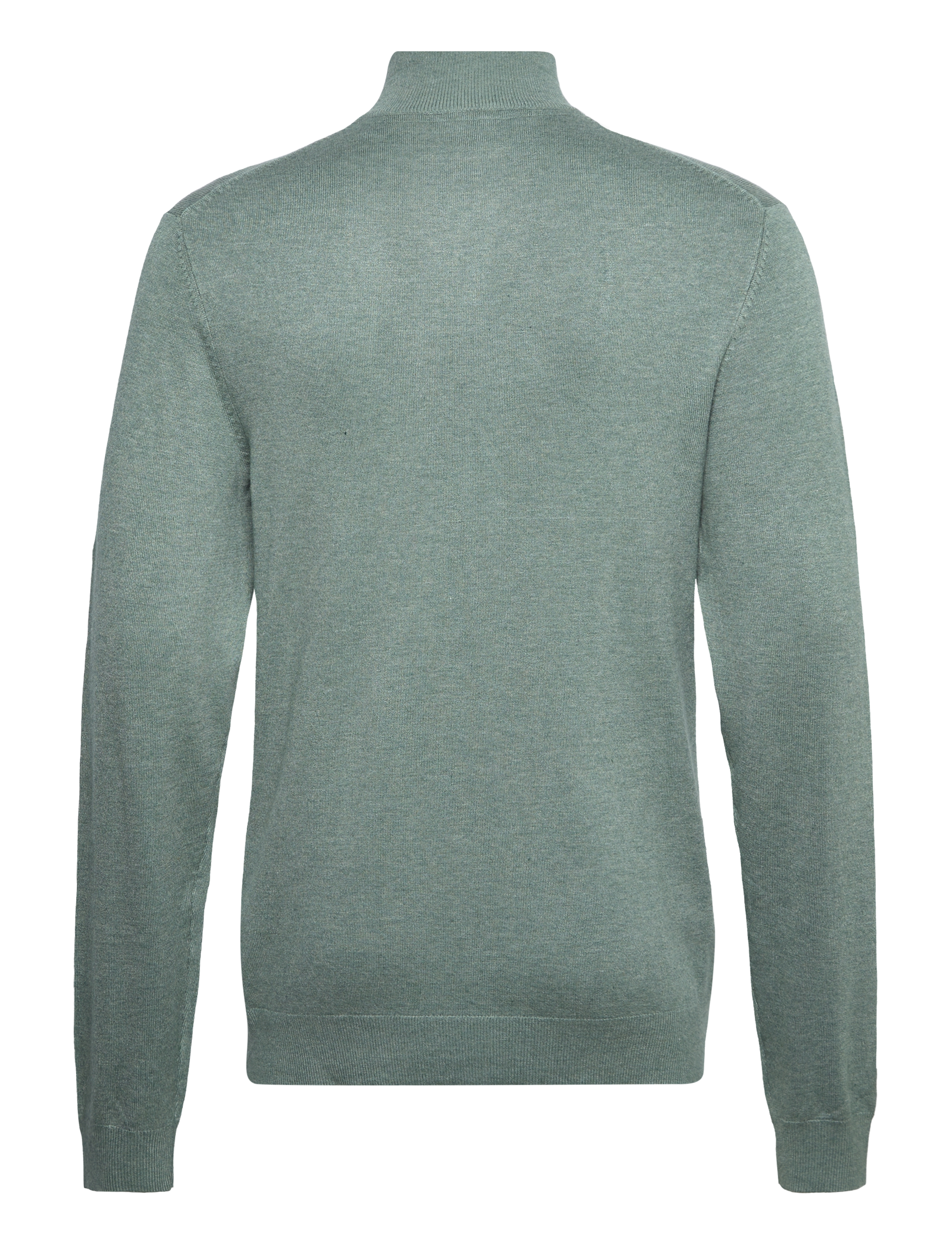Lindbergh - Ecovero half zip L/S knit - half zip-tröjor - jade green mel - 2