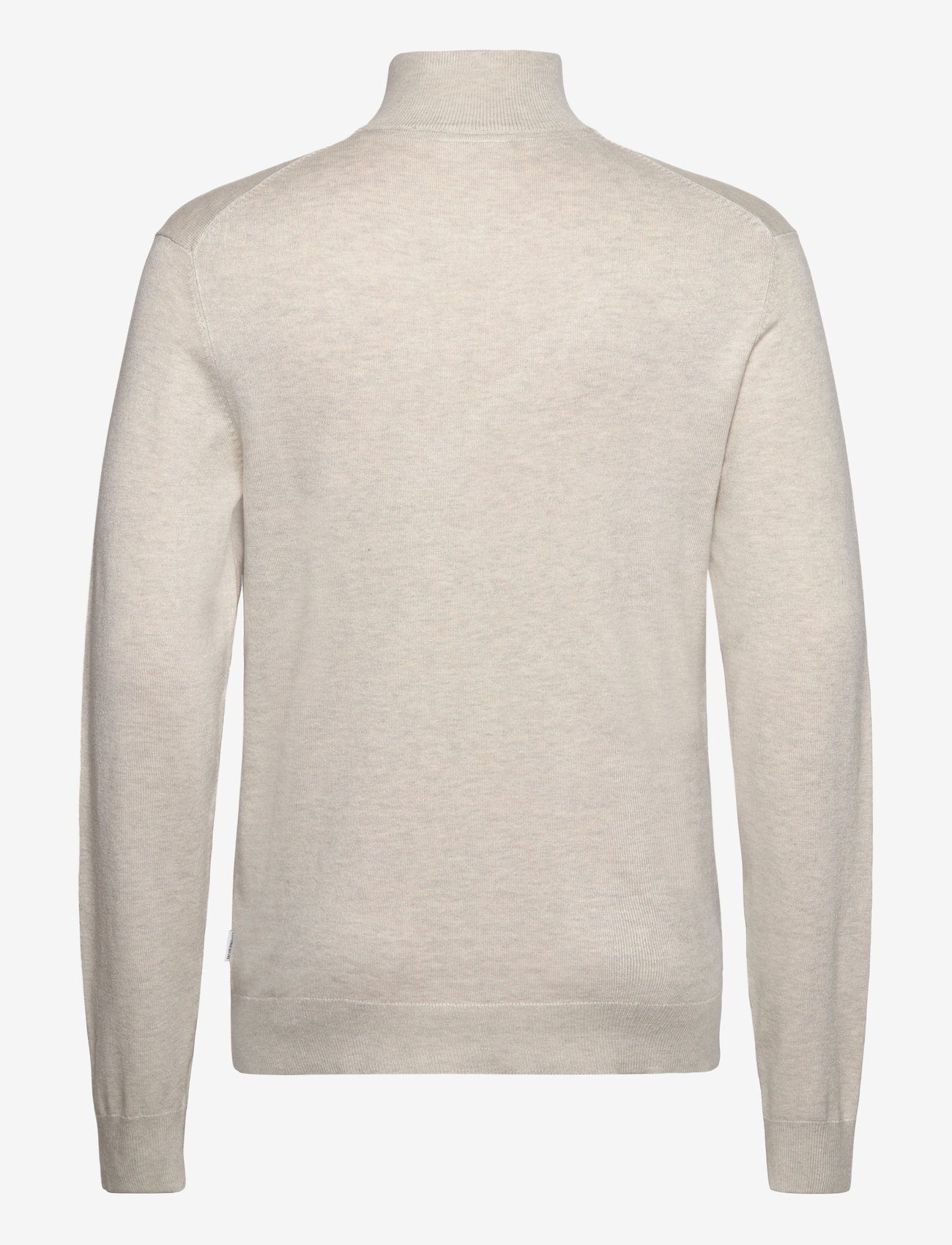 Lindbergh - Ecovero half zip L/S knit - half zip-tröjor - off white mel - 2
